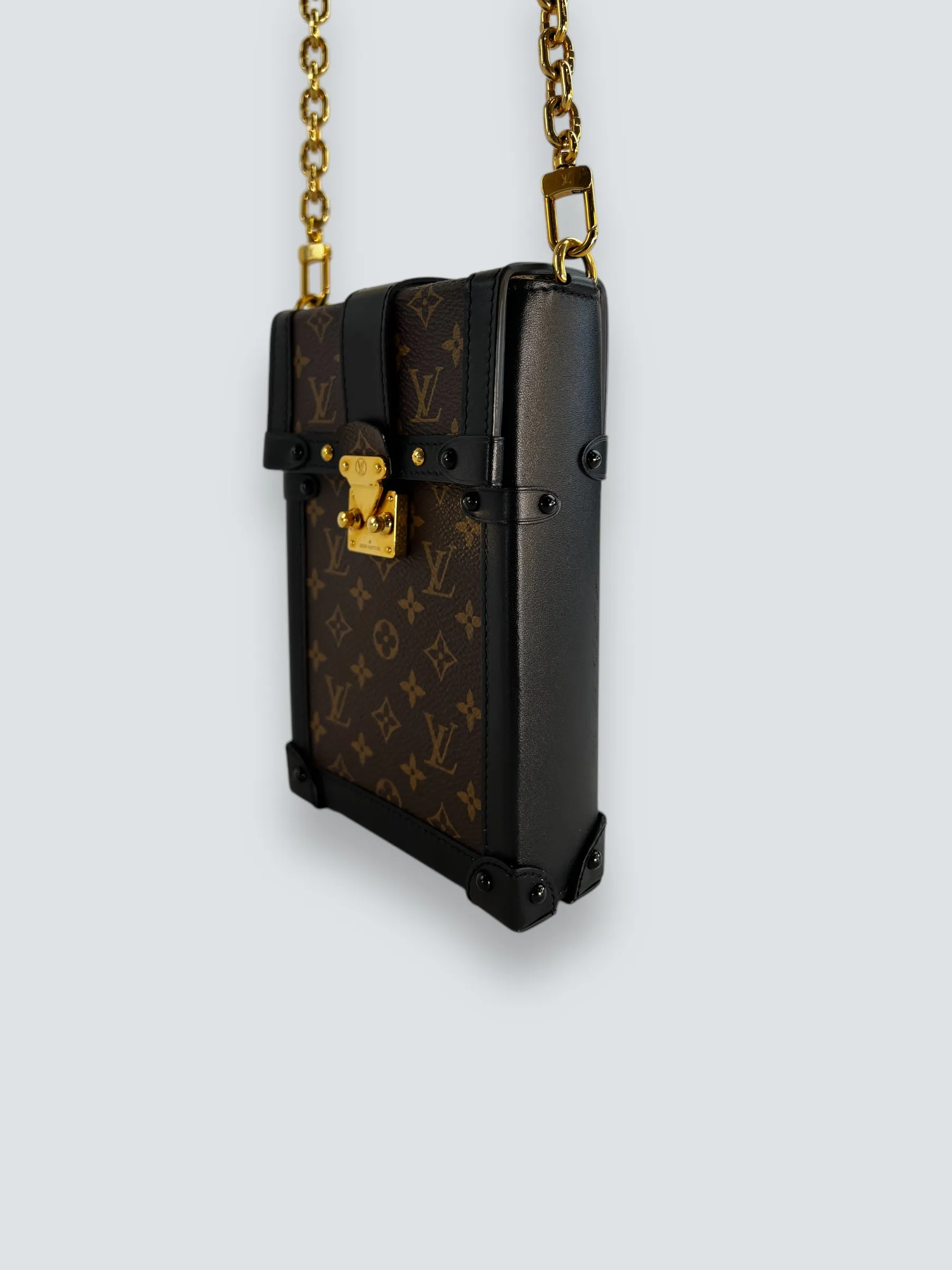 Louis Vuitton Monogram Canvas & Leather Vertical Trunk Crossbody