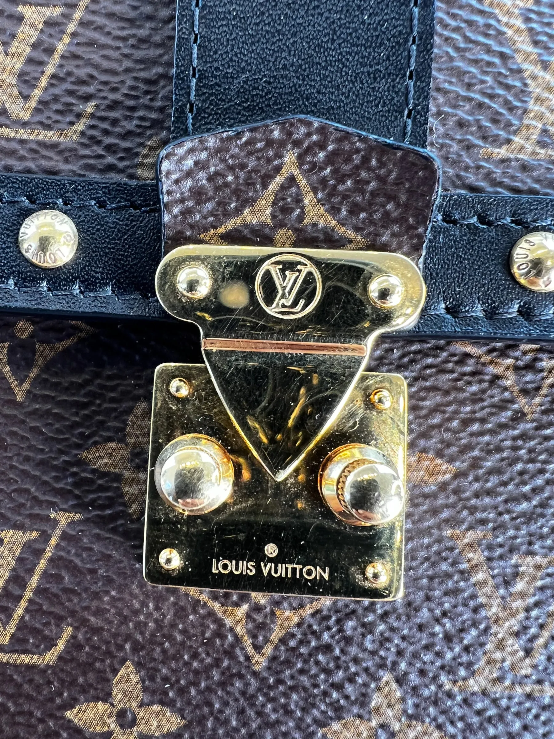 Louis Vuitton Monogram Canvas & Leather Vertical Trunk Crossbody