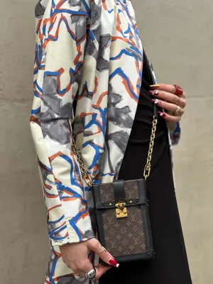 Louis Vuitton Monogram Canvas & Leather Vertical Trunk Crossbody