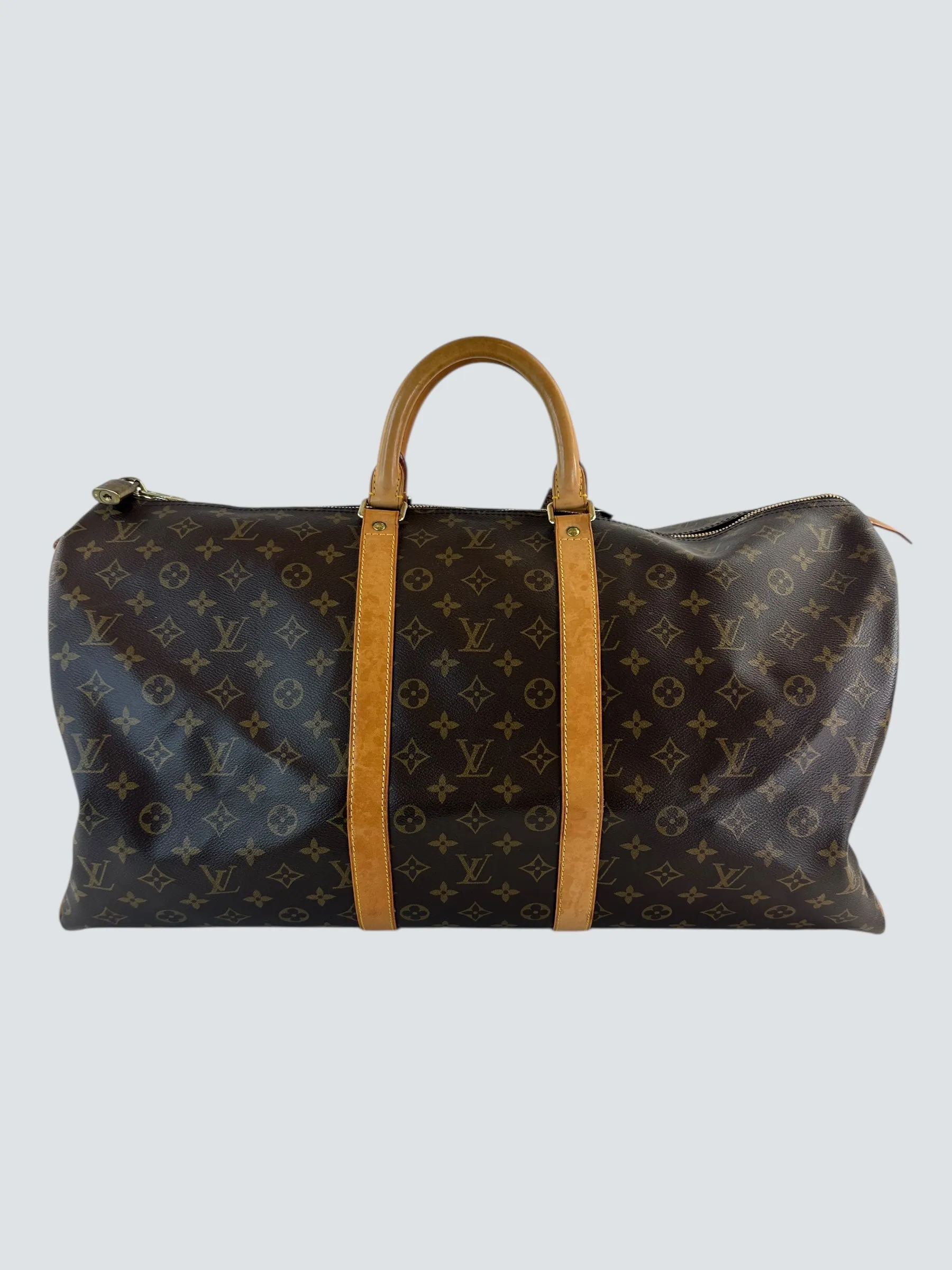 Louis Vuitton Monogram Canvas Keepall 55 Luggage