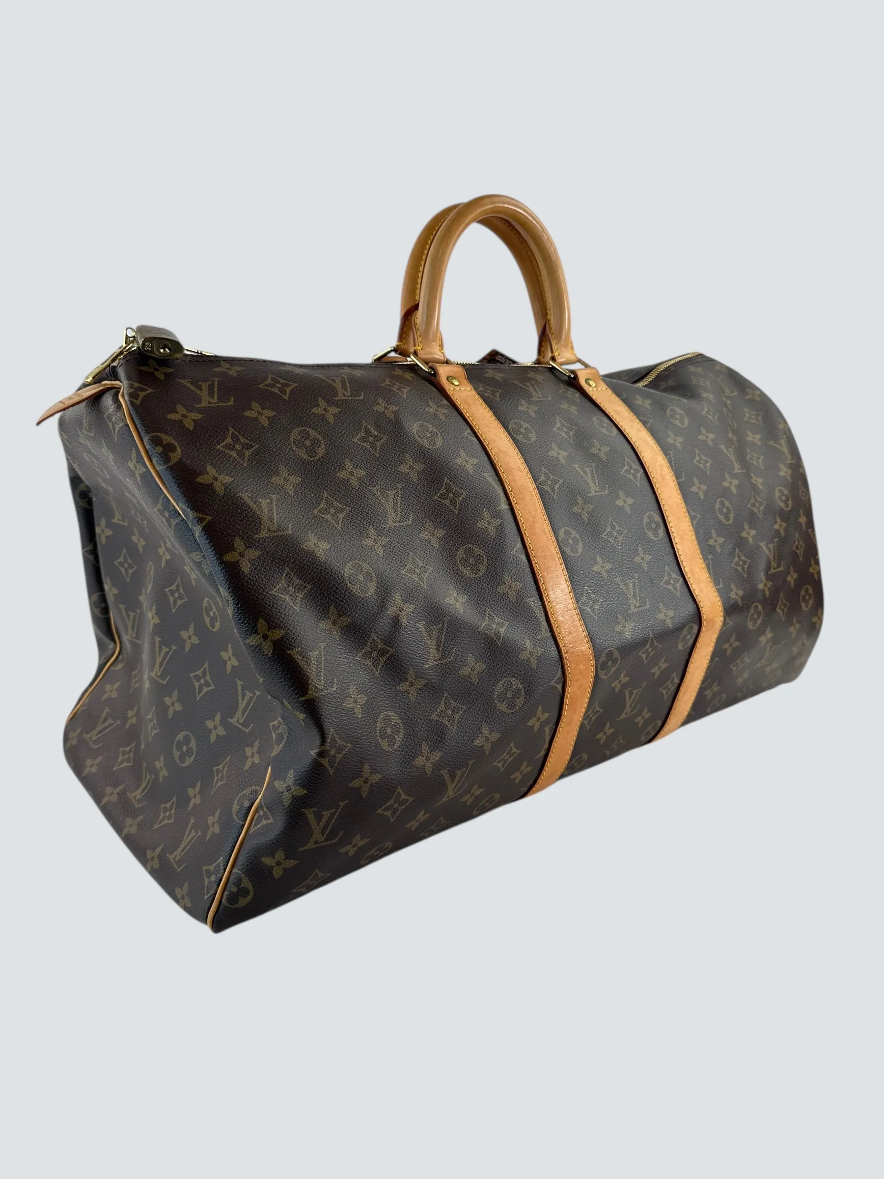 Louis Vuitton Monogram Canvas Keepall 55 Luggage