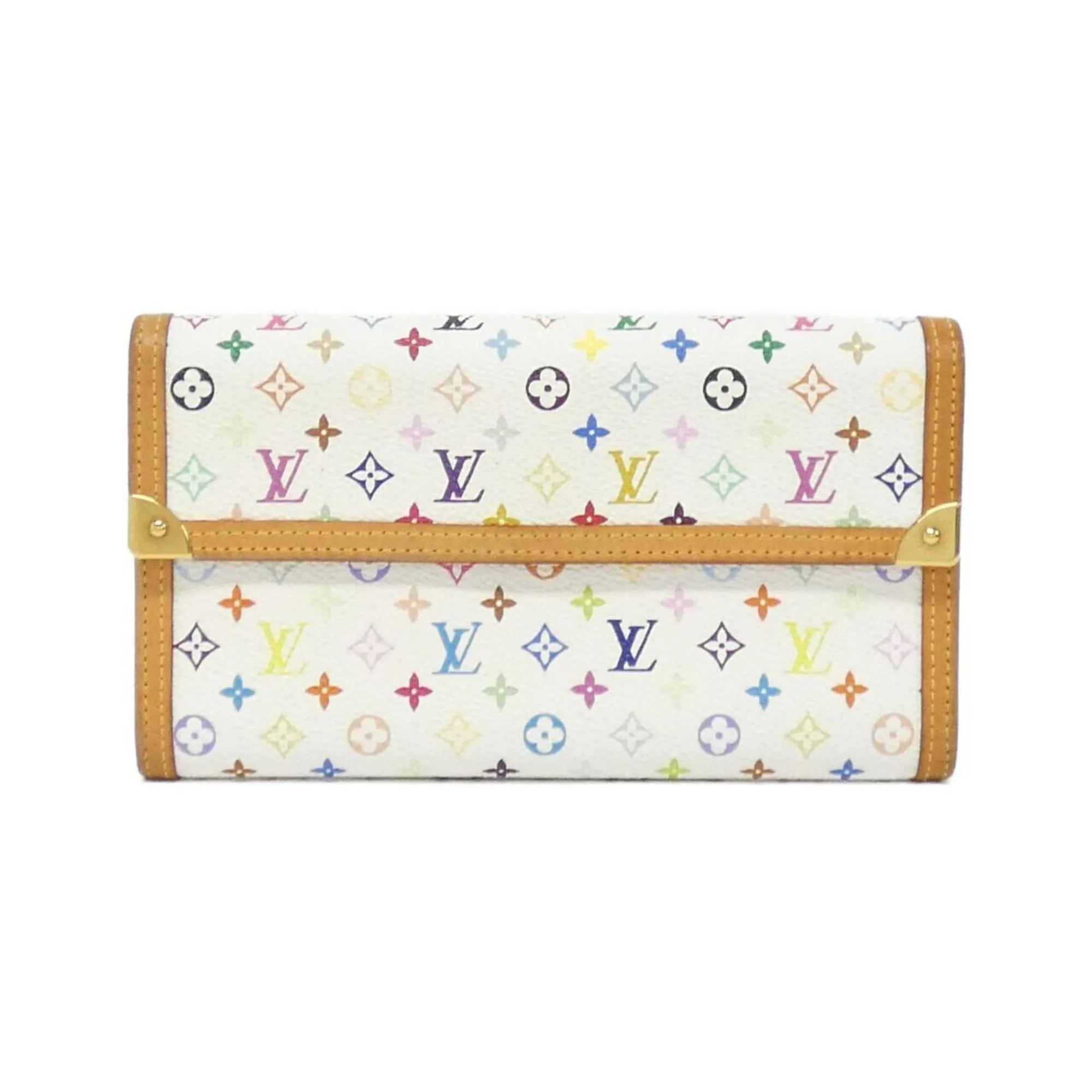 Louis Vuitton Monogram Multicolore Coated Canvas Long Wallet (Bi-Fold) (Pre-Owned)