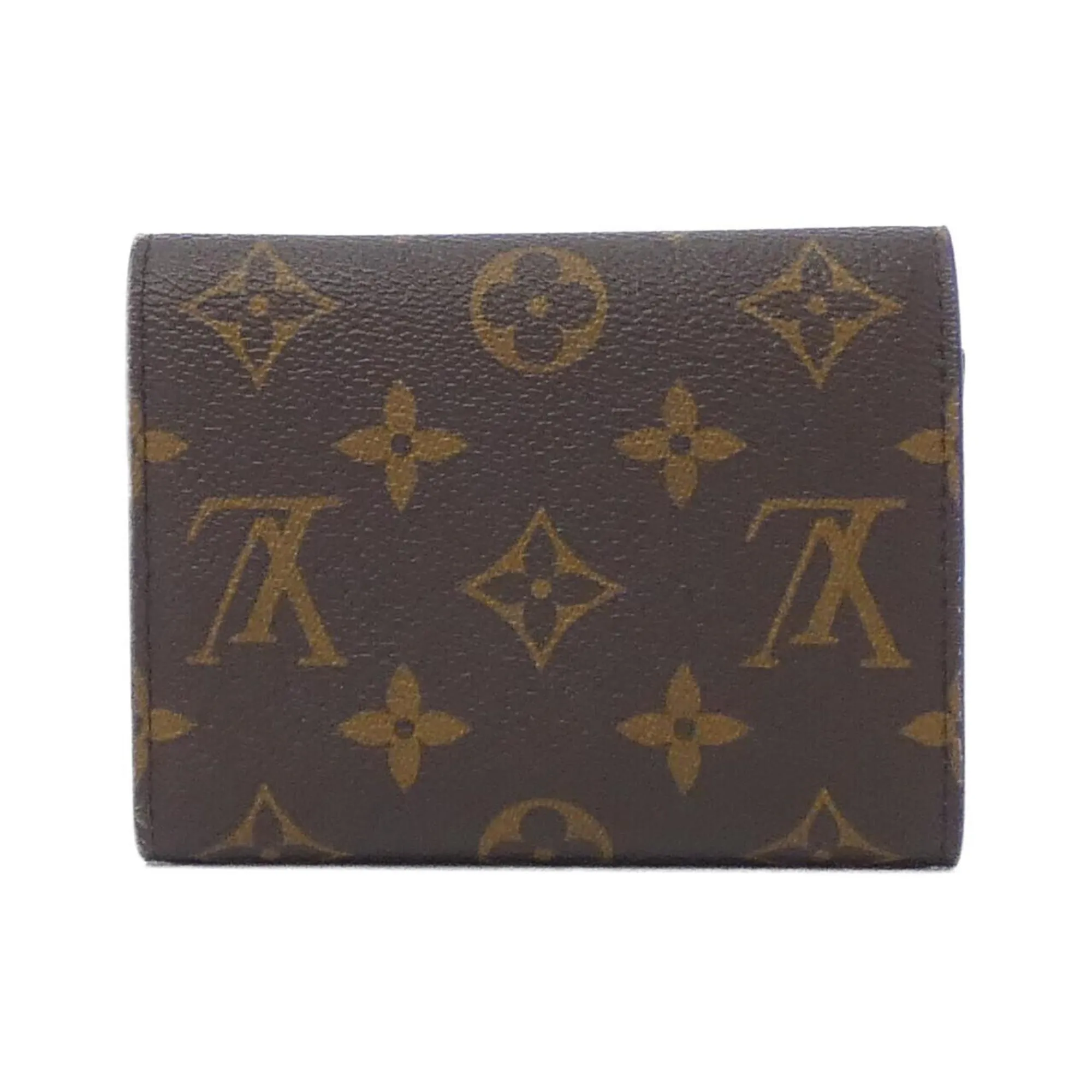 Louis Vuitton Monogram pink Marron Coated Canvas Wallet (Bi-Fold) (Pre-Owned)