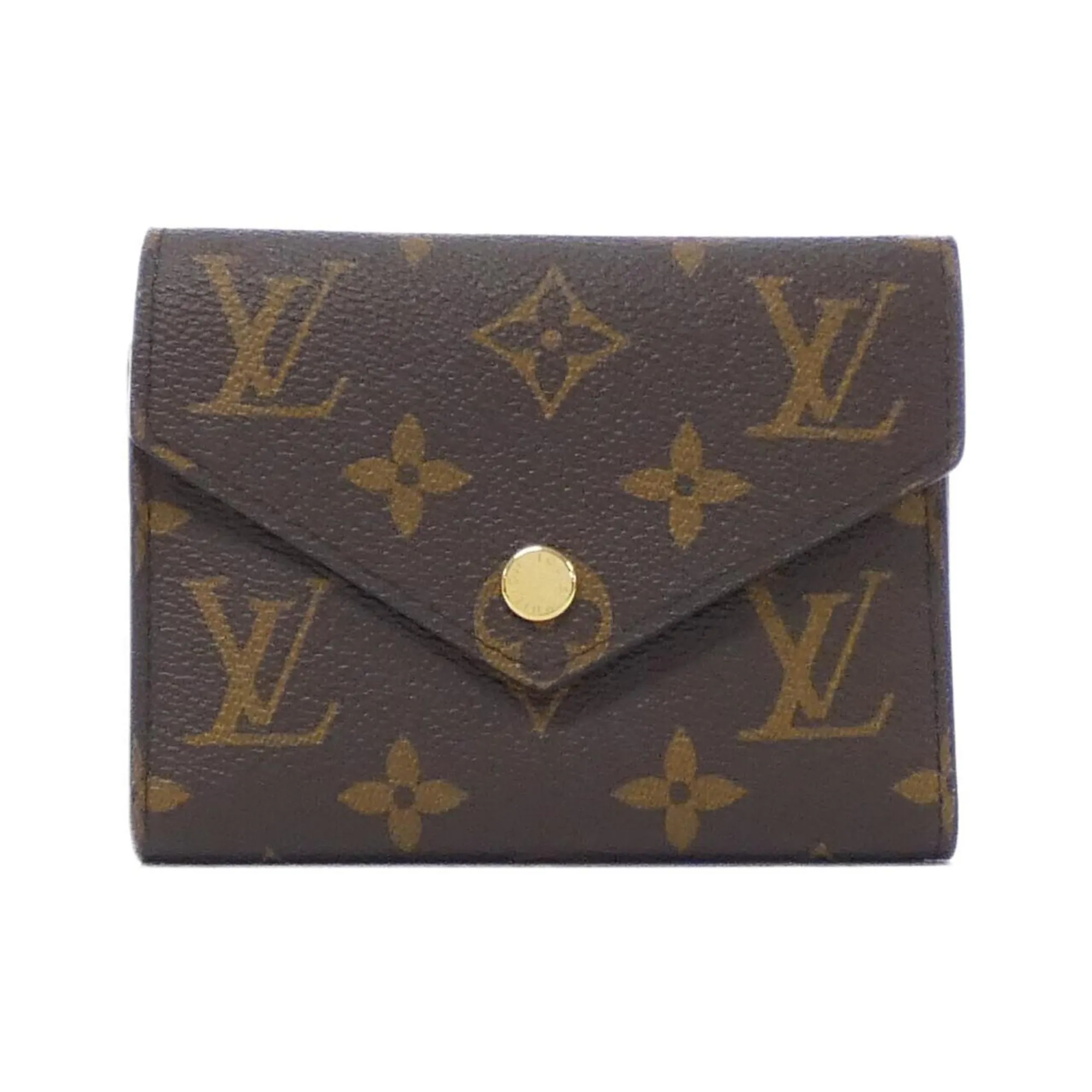 Louis Vuitton Monogram pink Marron Coated Canvas Wallet (Bi-Fold) (Pre-Owned)