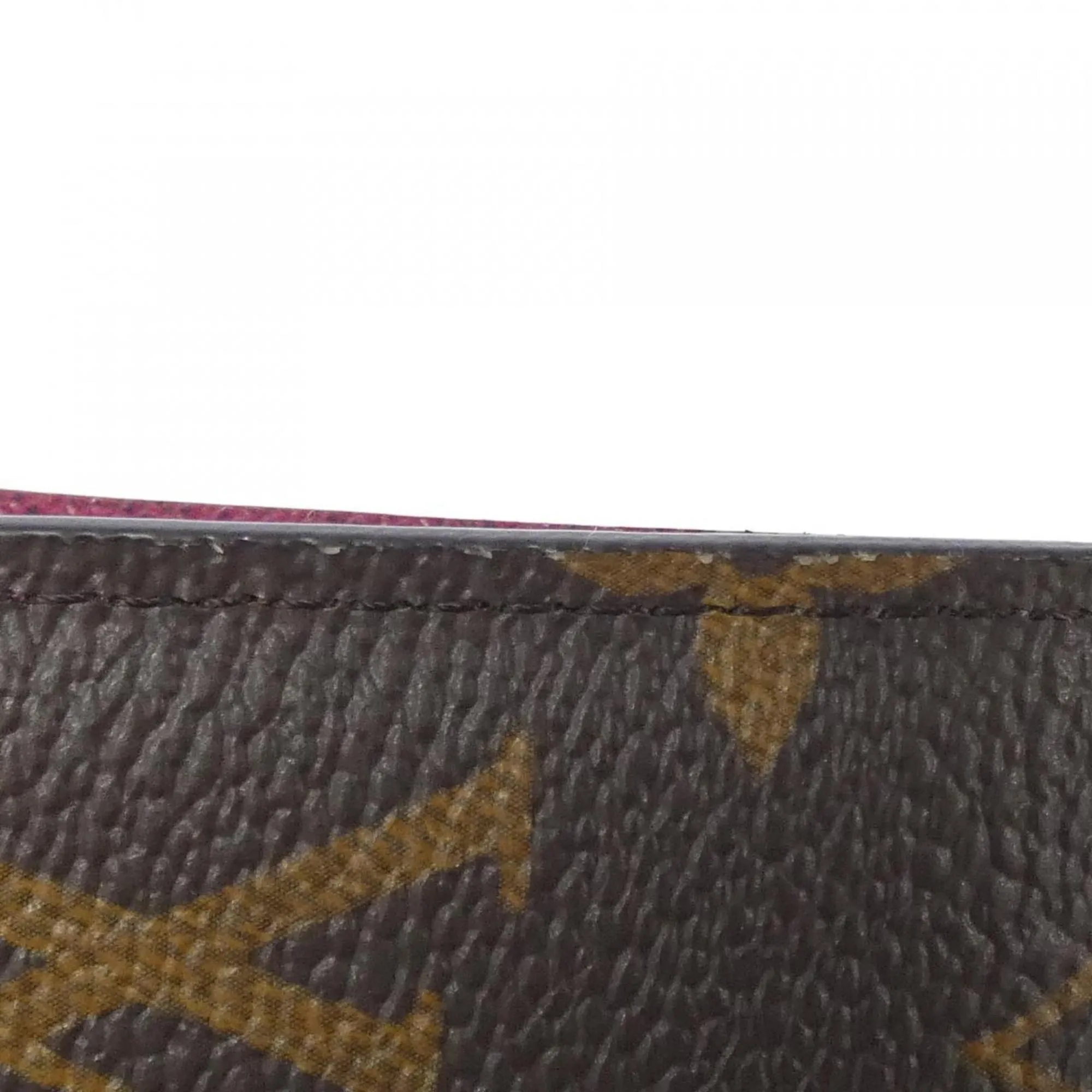 Louis Vuitton Monogram pink Marron Coated Canvas Wallet (Bi-Fold) (Pre-Owned)