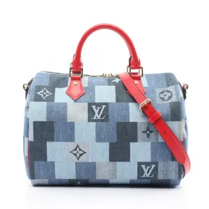 Louis Vuitton Navy Color blue Leather Handbag (Pre-Owned)