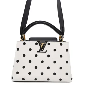 Louis Vuitton Noir Leather Handbag (Pre-Owned)