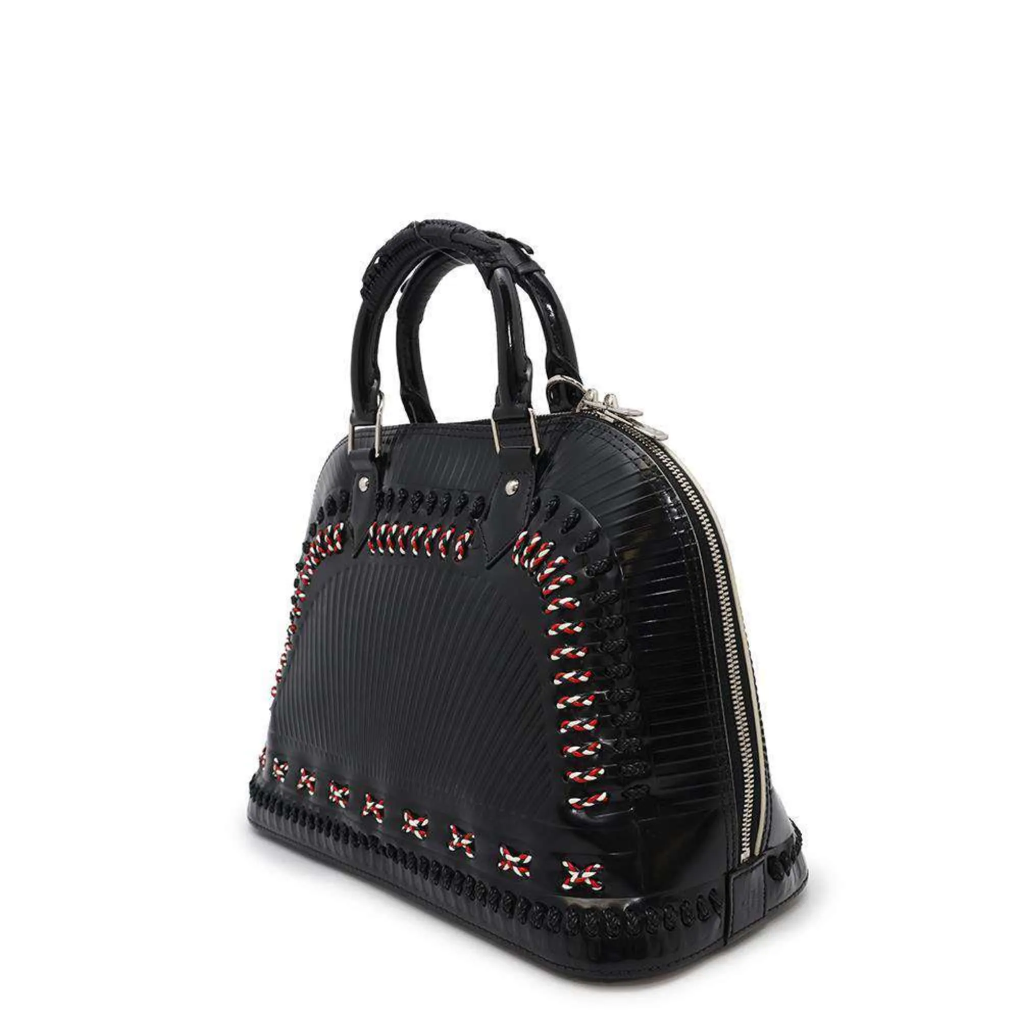 Louis Vuitton Noir Patent Leather Handbag (Pre-Owned)