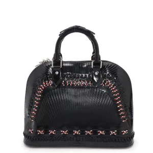 Louis Vuitton Noir Patent Leather Handbag (Pre-Owned)
