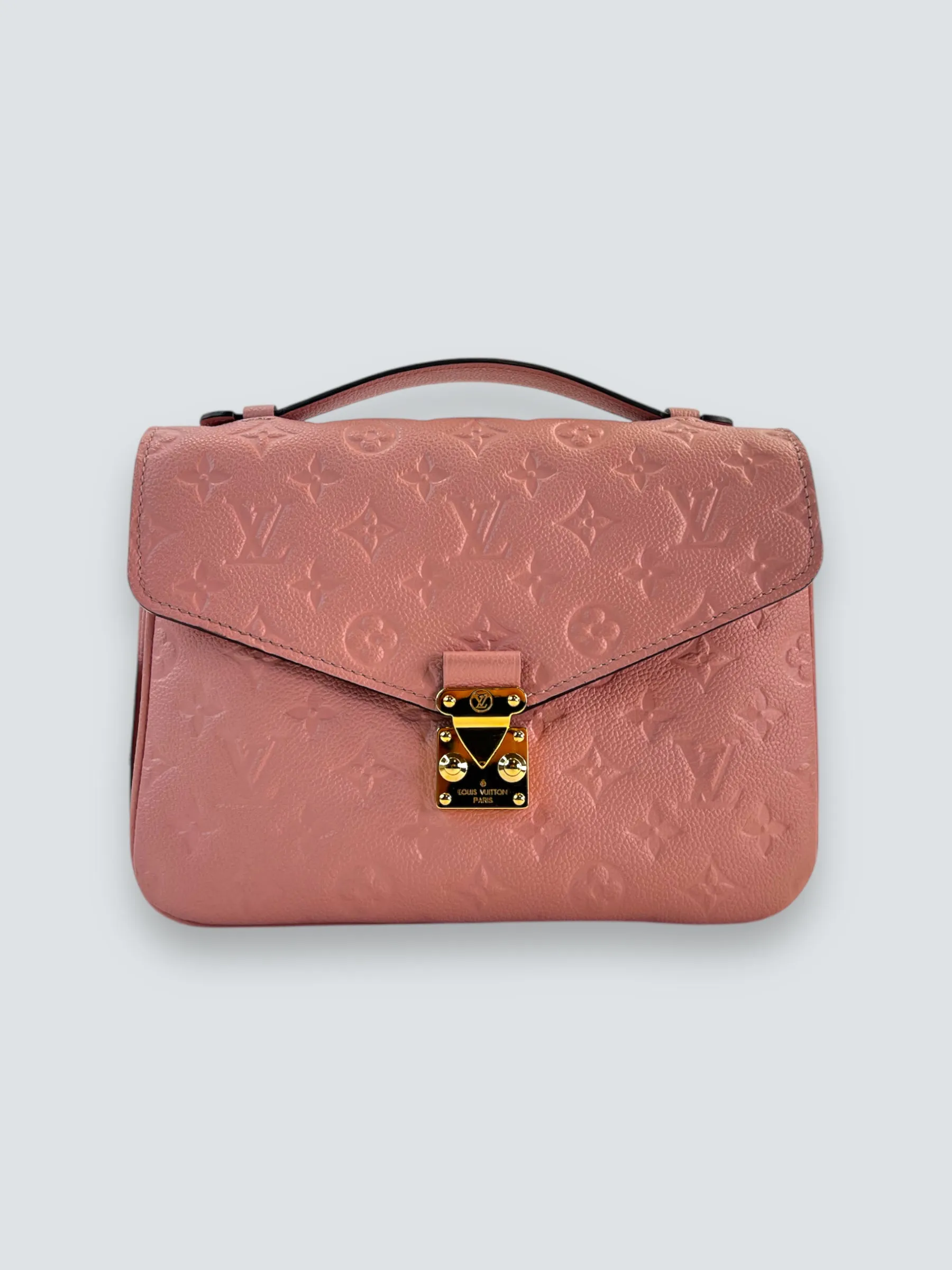 Louis Vuitton Rose Pink Empriente Leather Pochette Metis Crossbody