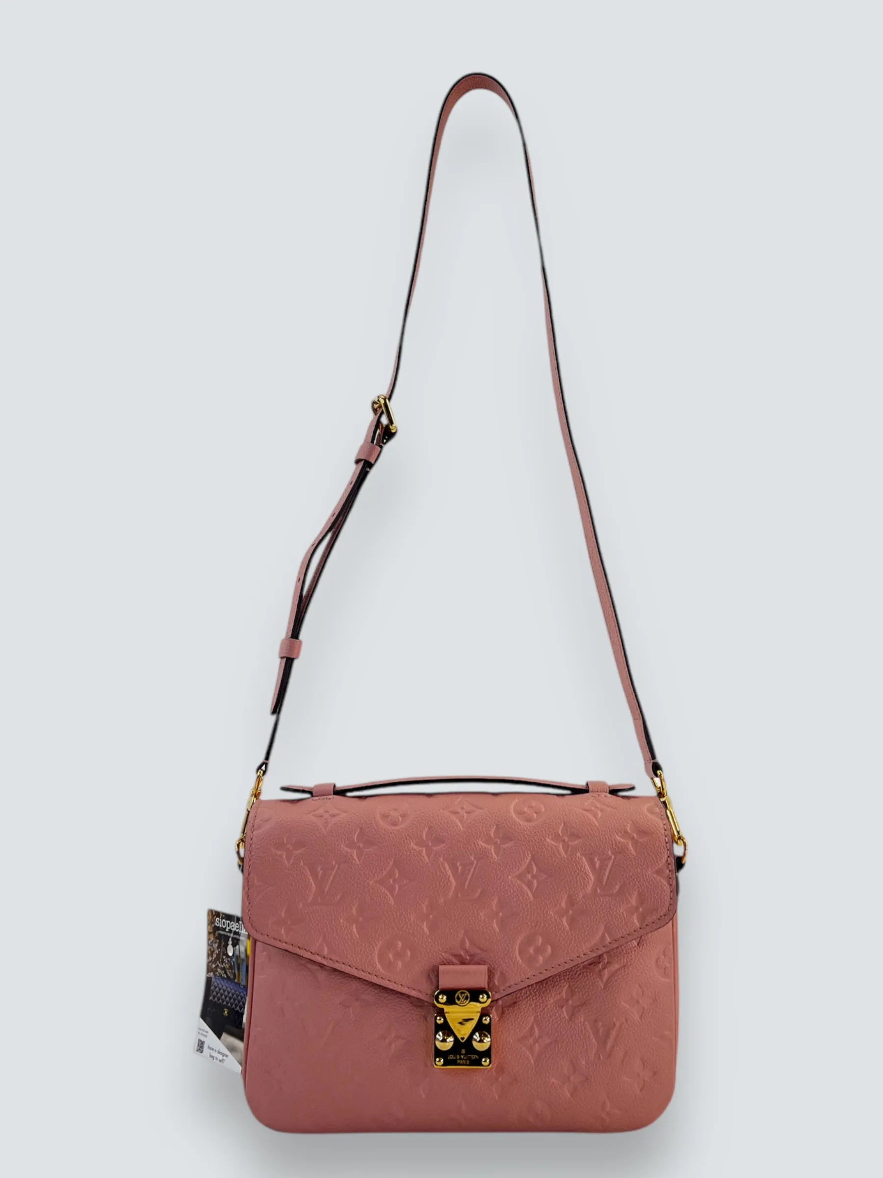 Louis Vuitton Rose Pink Empriente Leather Pochette Metis Crossbody