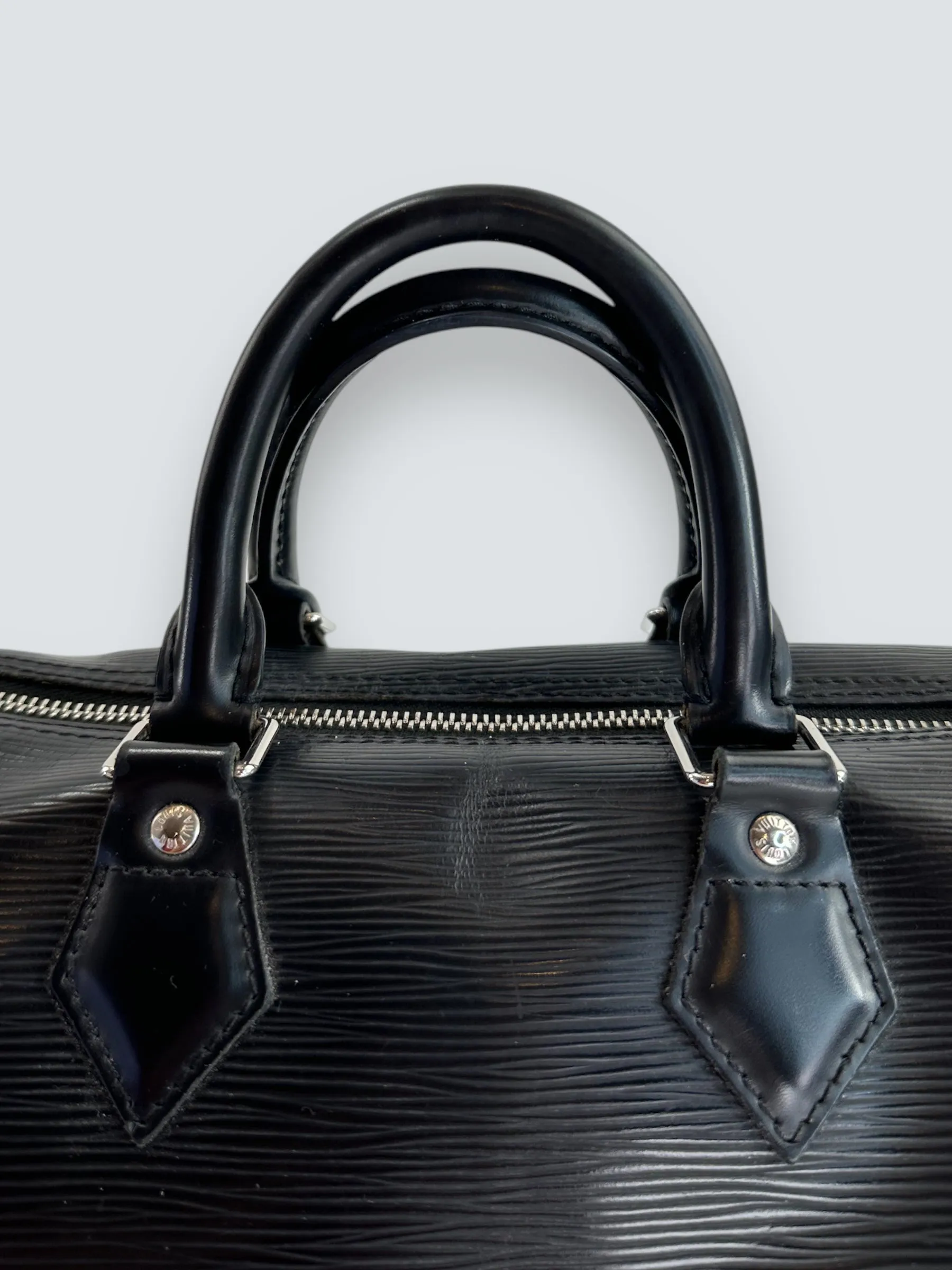 Louis Vuitton Speedy 30 Epi Black Handbag
