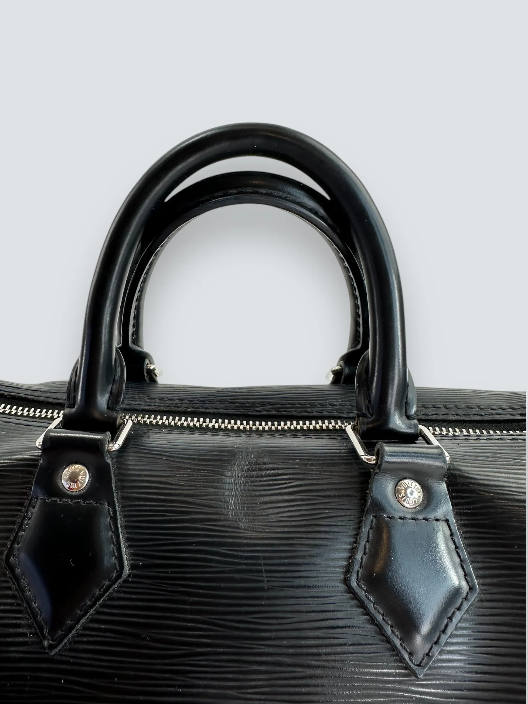 Louis Vuitton Speedy 30 Epi Black Handbag