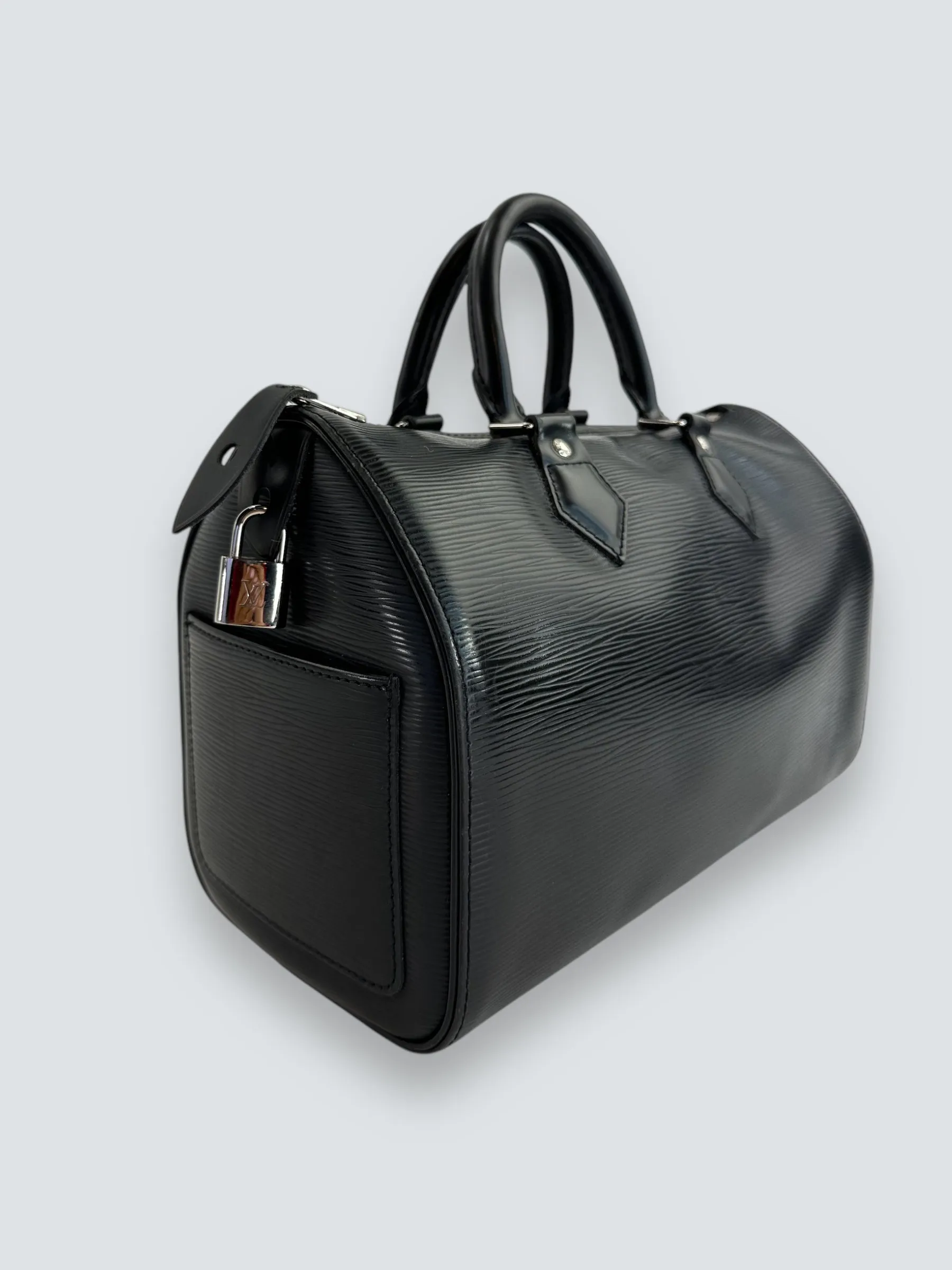 Louis Vuitton Speedy 30 Epi Black Handbag