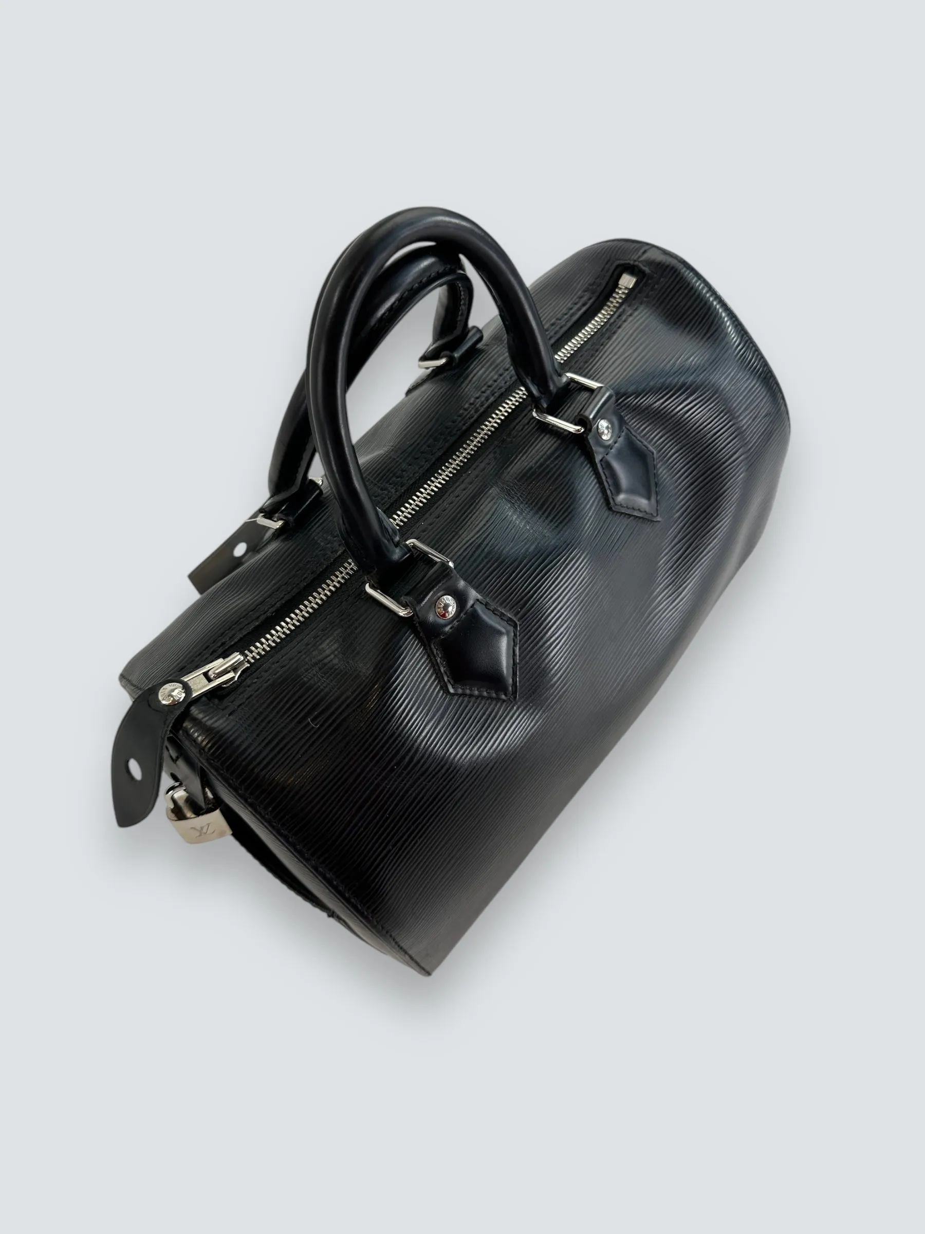 Louis Vuitton Speedy 30 Epi Black Handbag