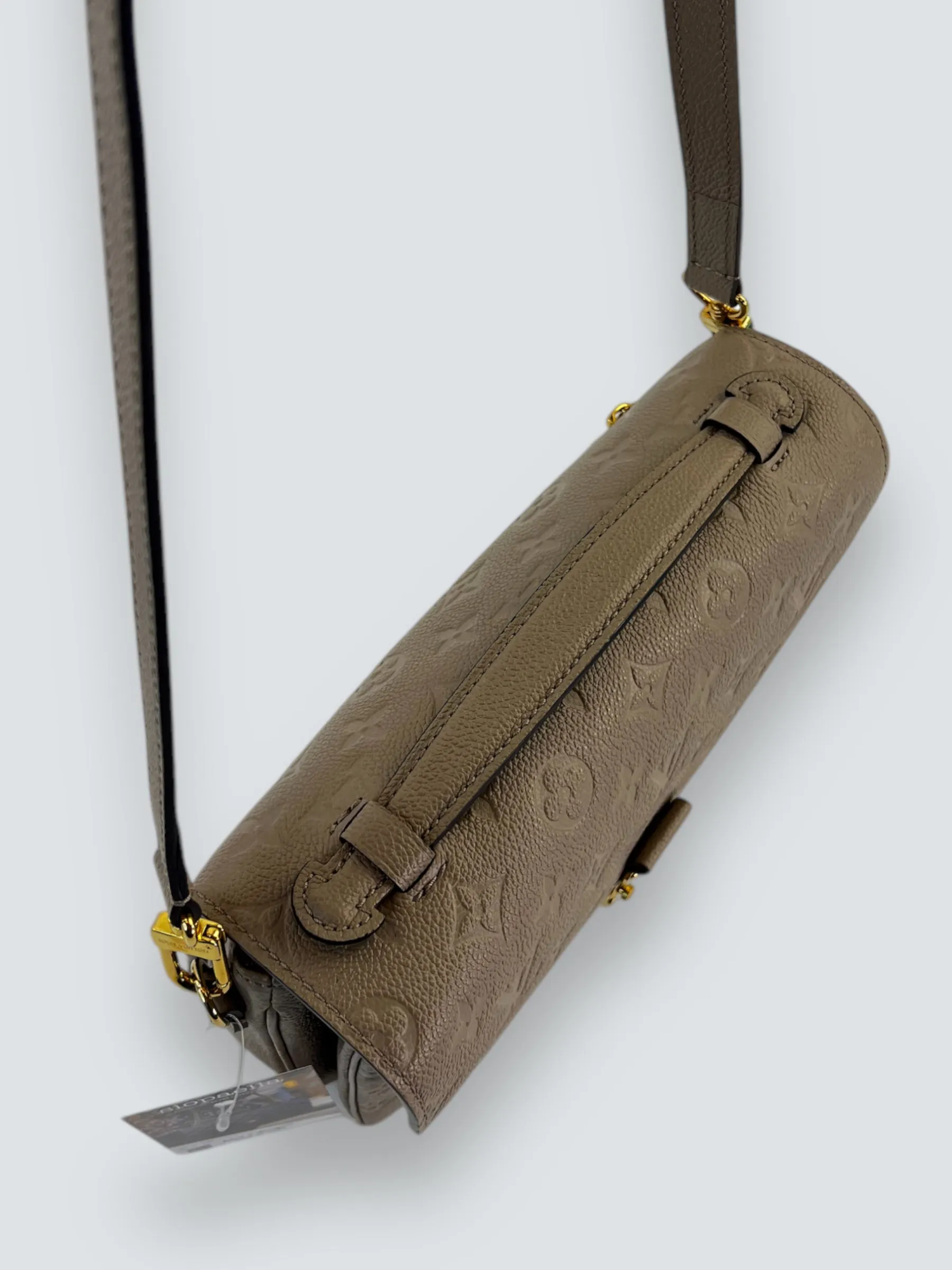 Louis Vuitton Taupe Empriente Leather Pochette Metis Crossbody