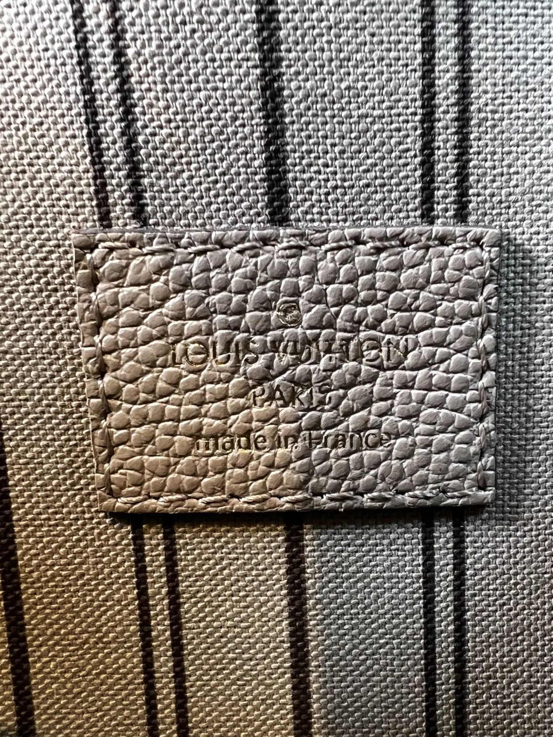 Louis Vuitton Taupe Empriente Leather Pochette Metis Crossbody