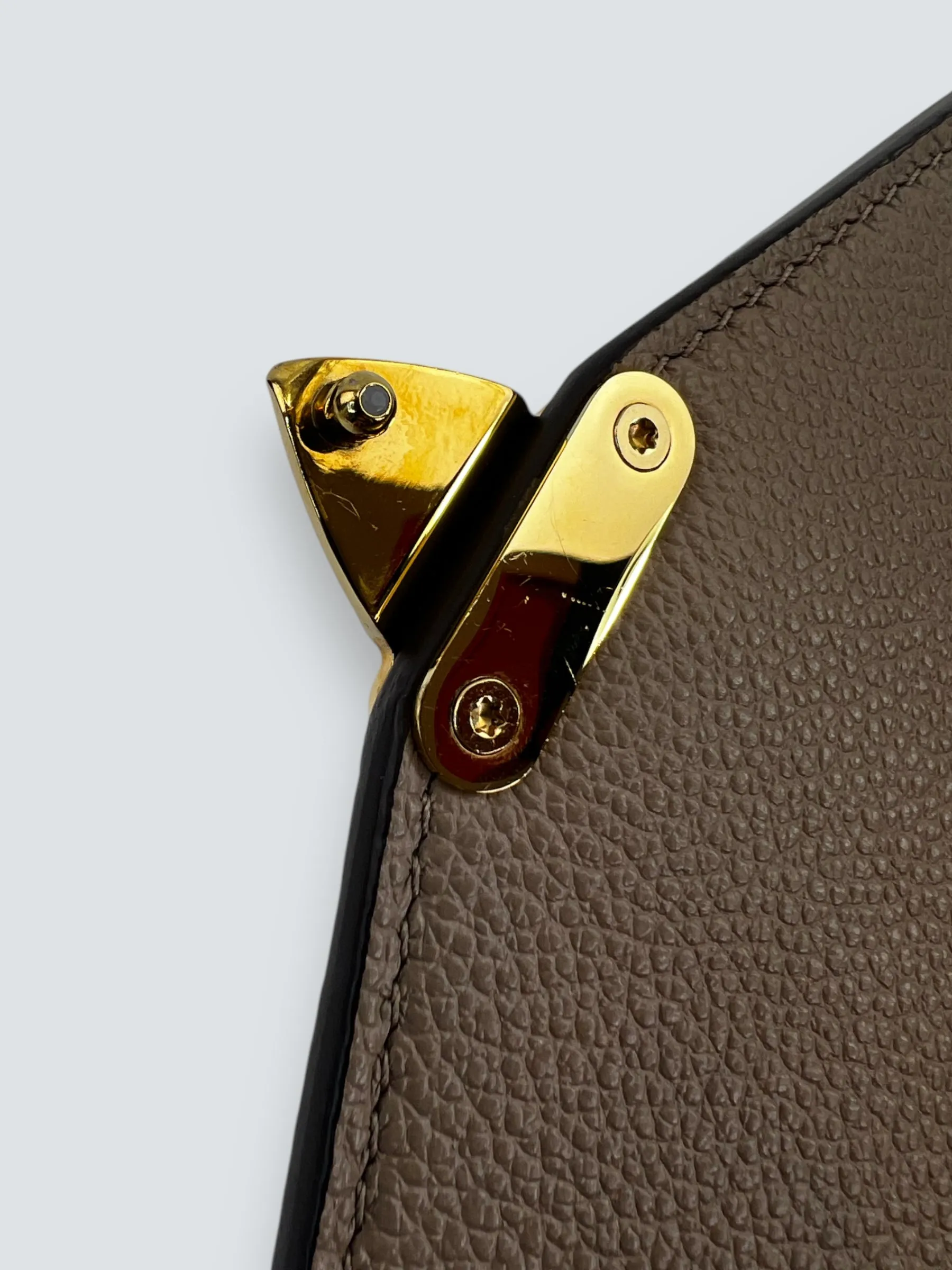 Louis Vuitton Taupe Empriente Leather Pochette Metis Crossbody