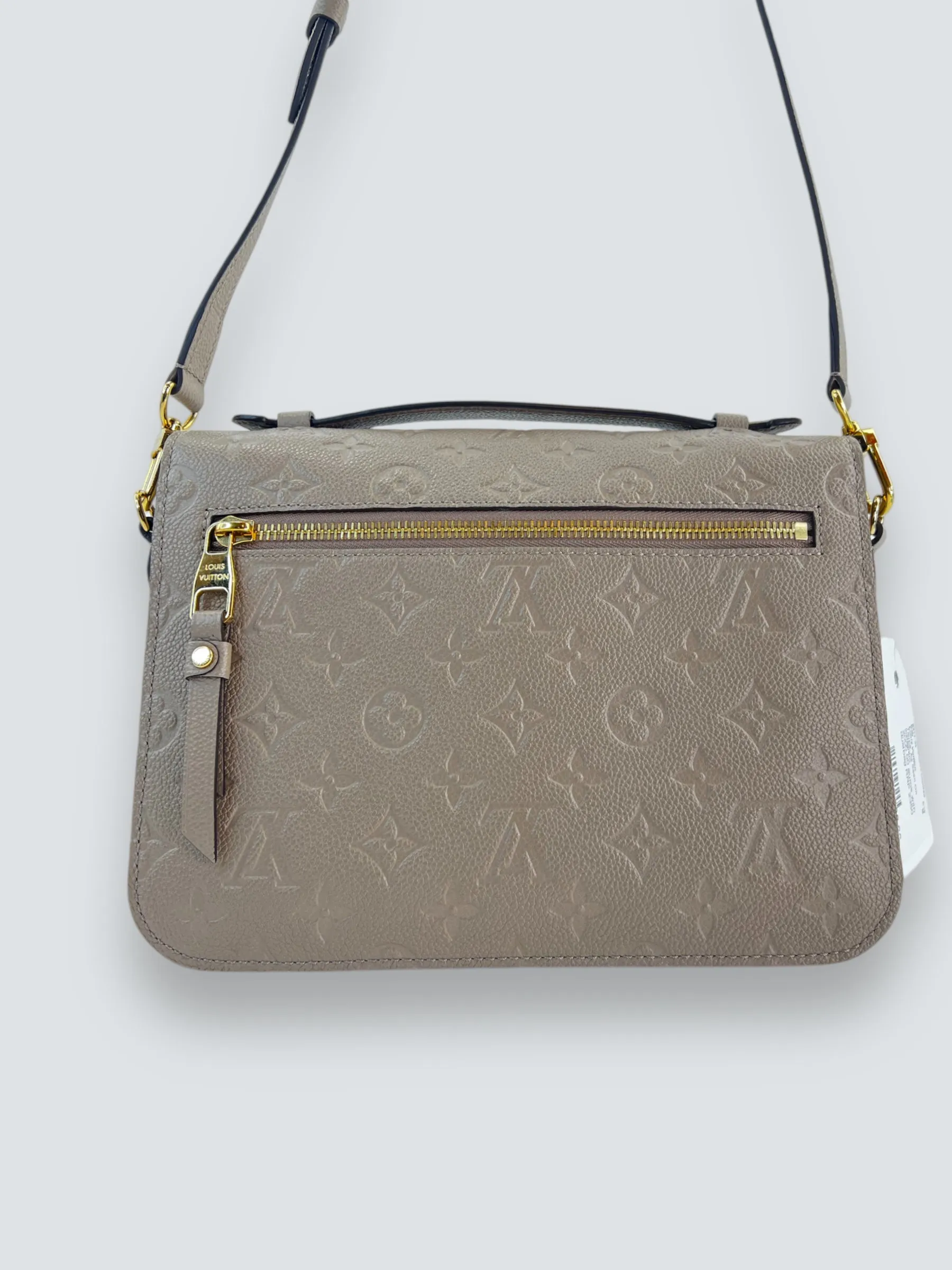Louis Vuitton Taupe Empriente Leather Pochette Metis Crossbody