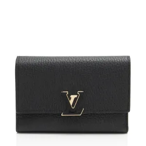 Louis Vuitton Taurillon Capucines Compact Wallet