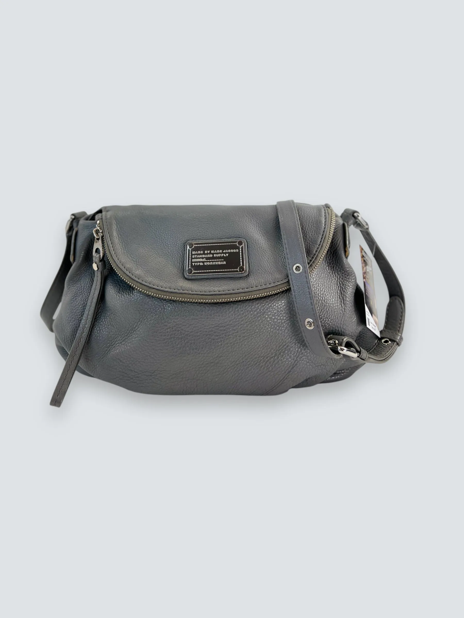 Marc Jacobs Grey Leather Natasha Crossbody