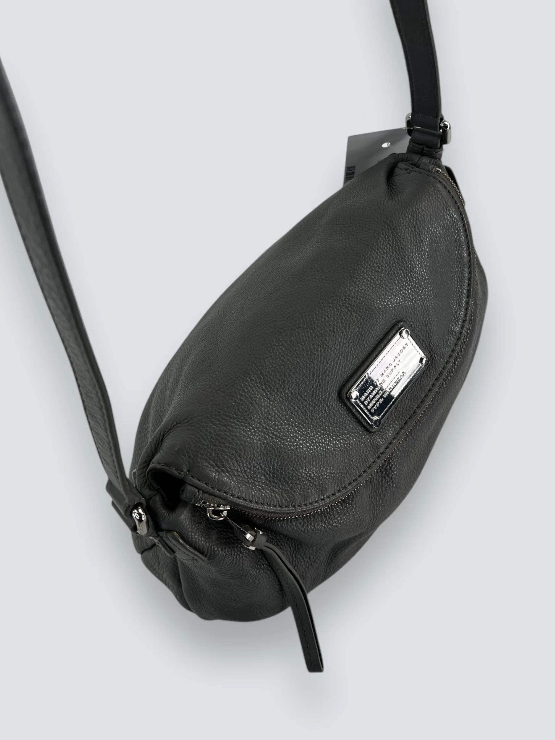 Marc Jacobs Grey Leather Natasha Crossbody