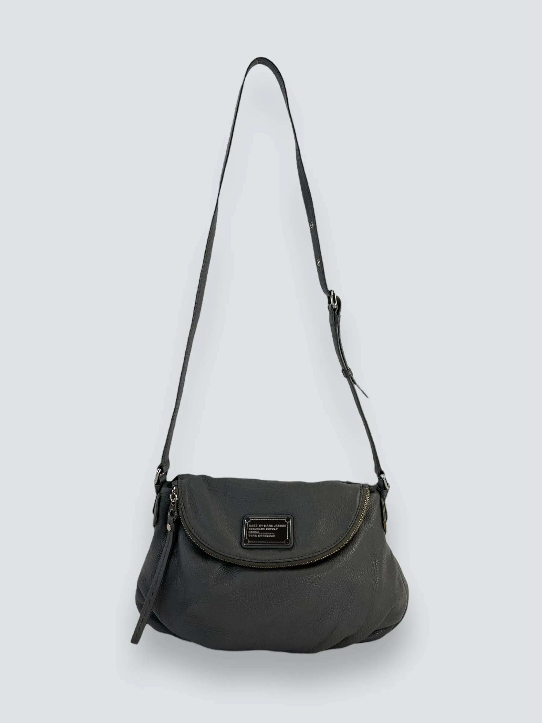Marc Jacobs Grey Leather Natasha Crossbody