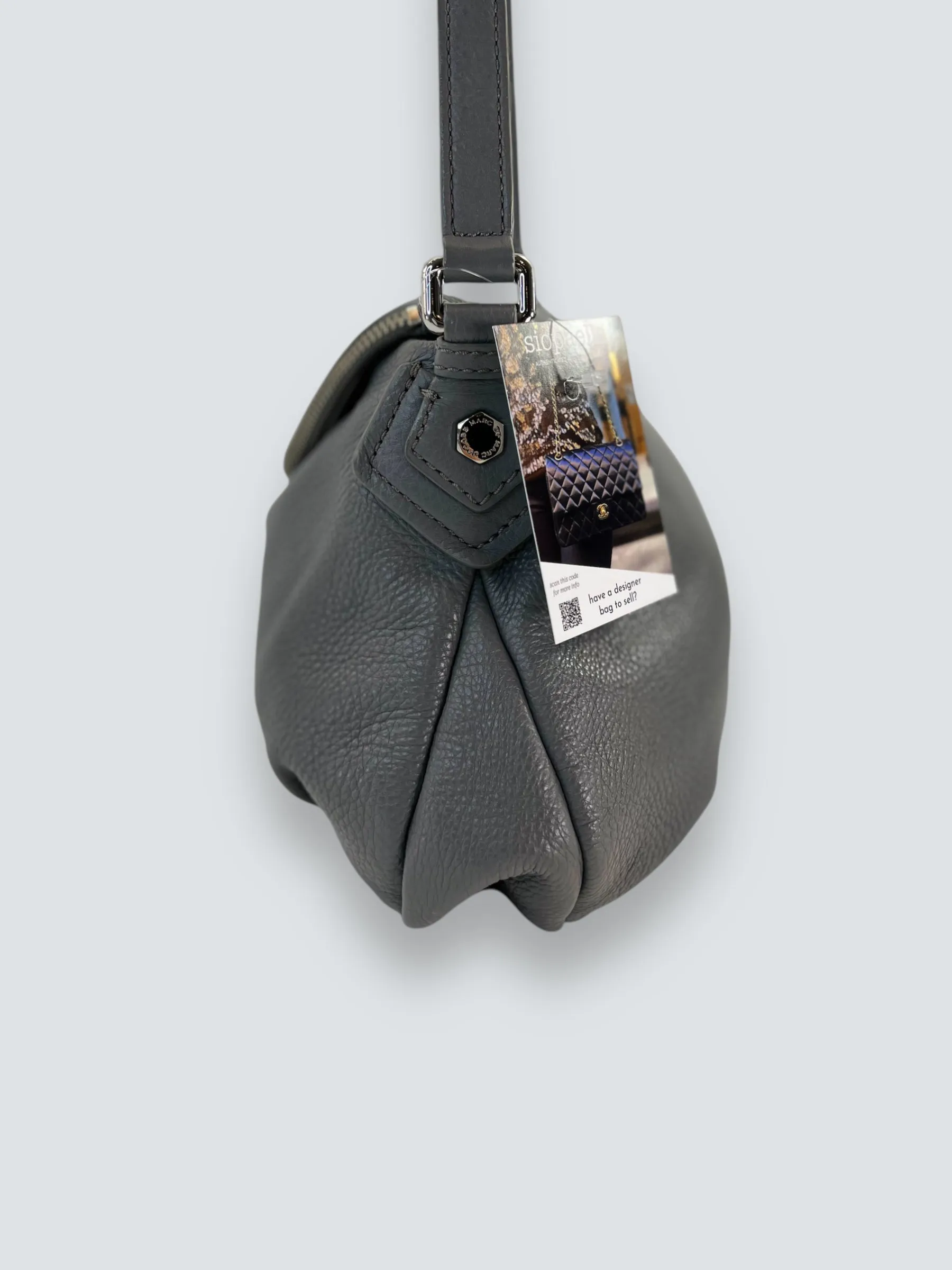 Marc Jacobs Grey Leather Natasha Crossbody