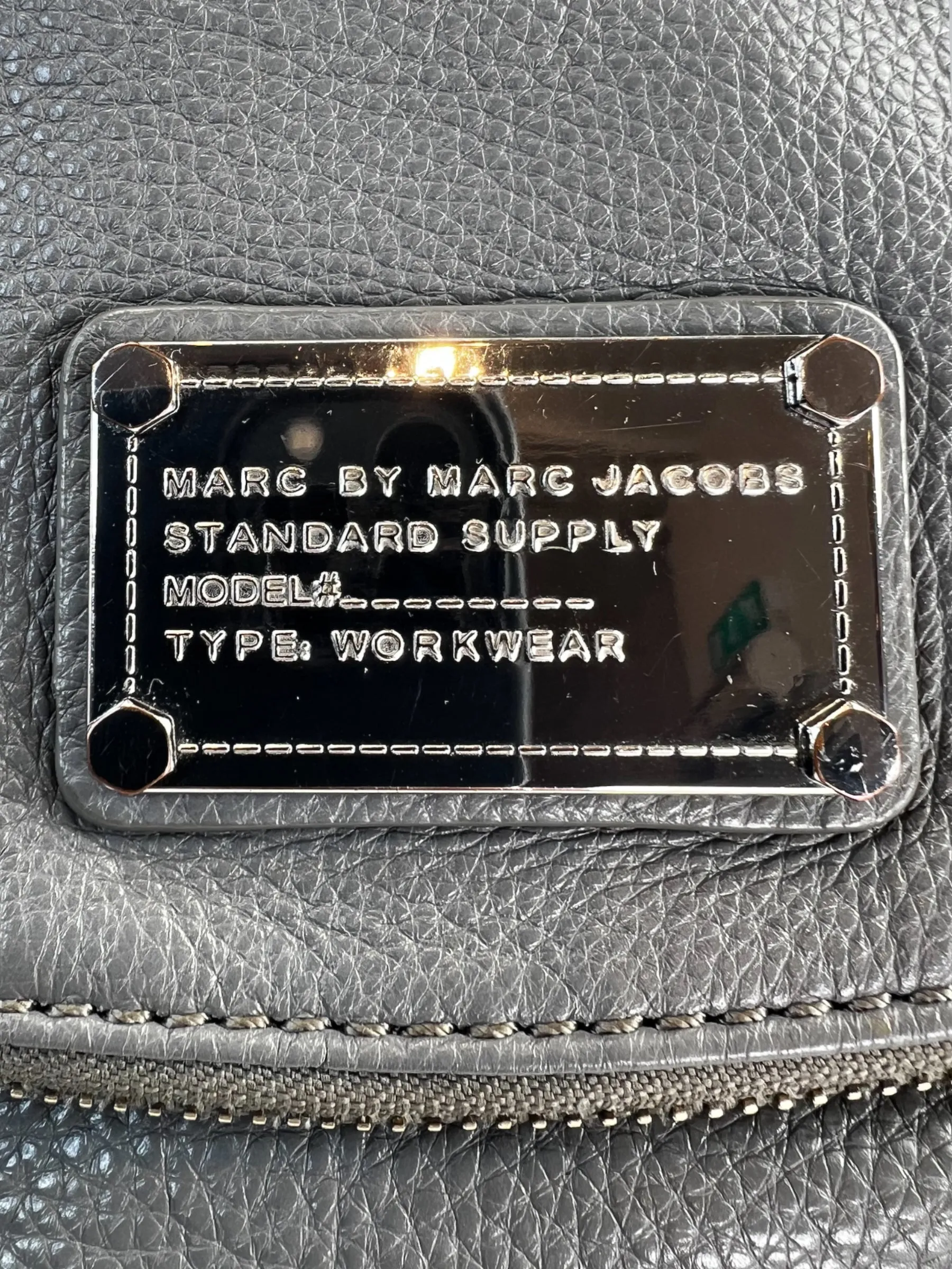 Marc Jacobs Grey Leather Natasha Crossbody