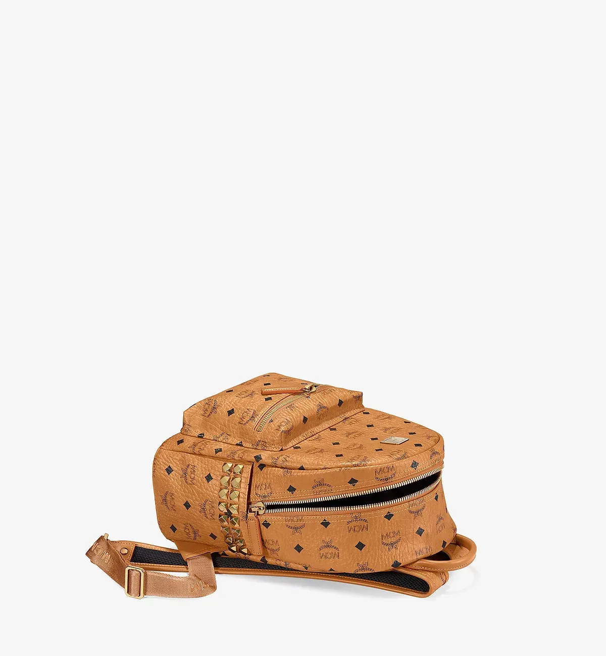M.C.M Stark Side Studs Backpack in Visetos Bag