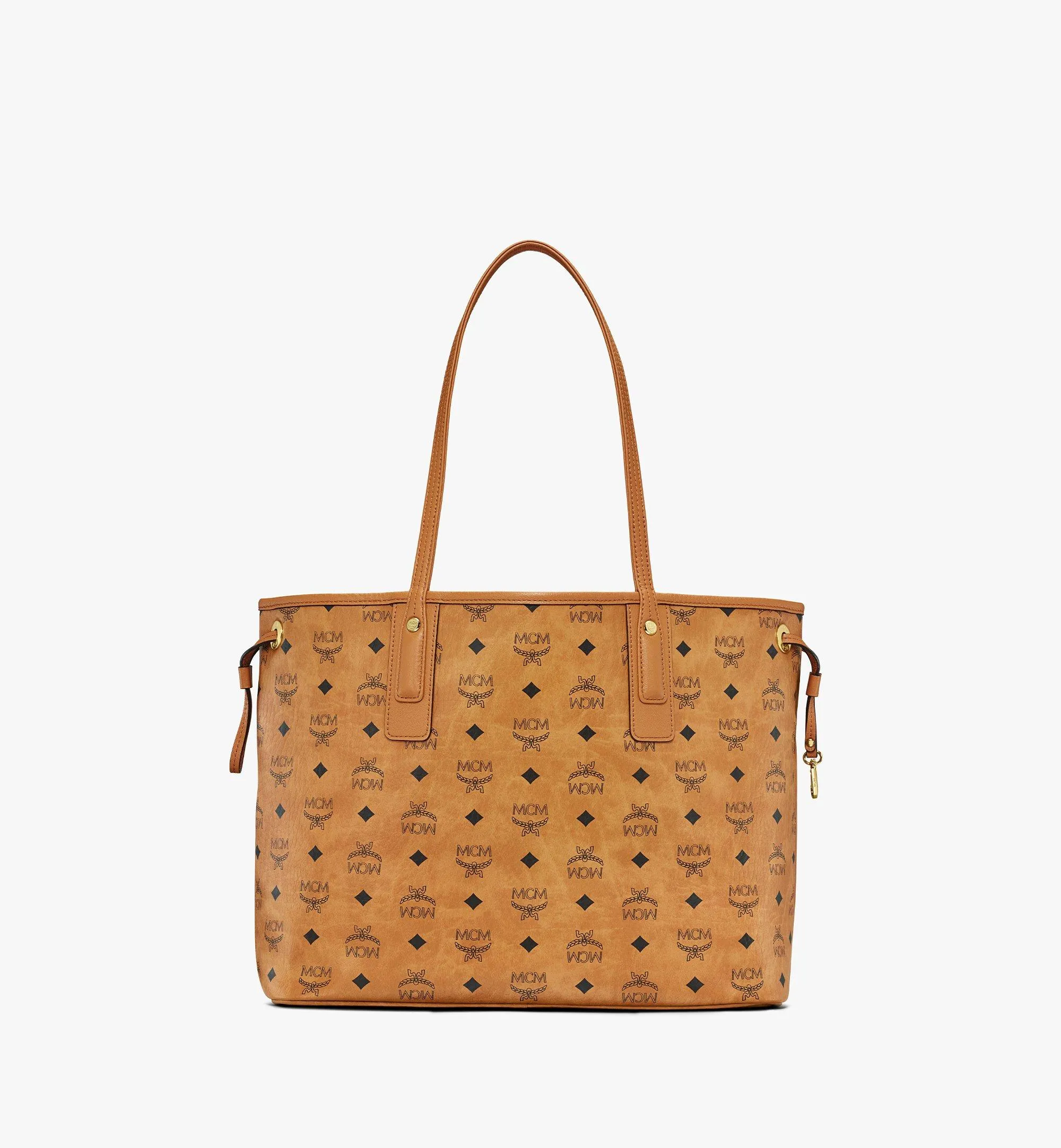 M.C.M Visetos Medium Liz Reversible Shopper Tote Bag