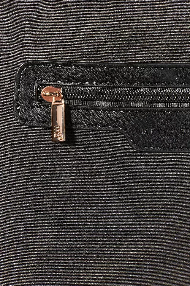 Melie Bianco Black Brigitte Large Satchel