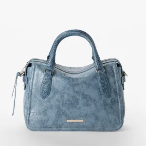 Micaela Satchel Bellbottom Blue Zostera