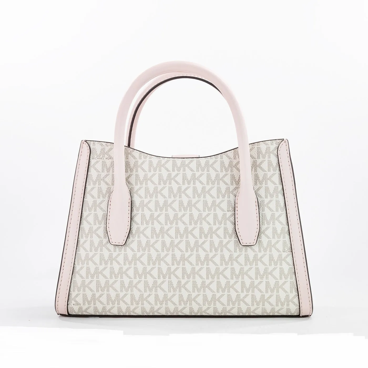 Michael Kors Gabby Small Powder Blush PVC Top Zip Satchel Crossbody Bag