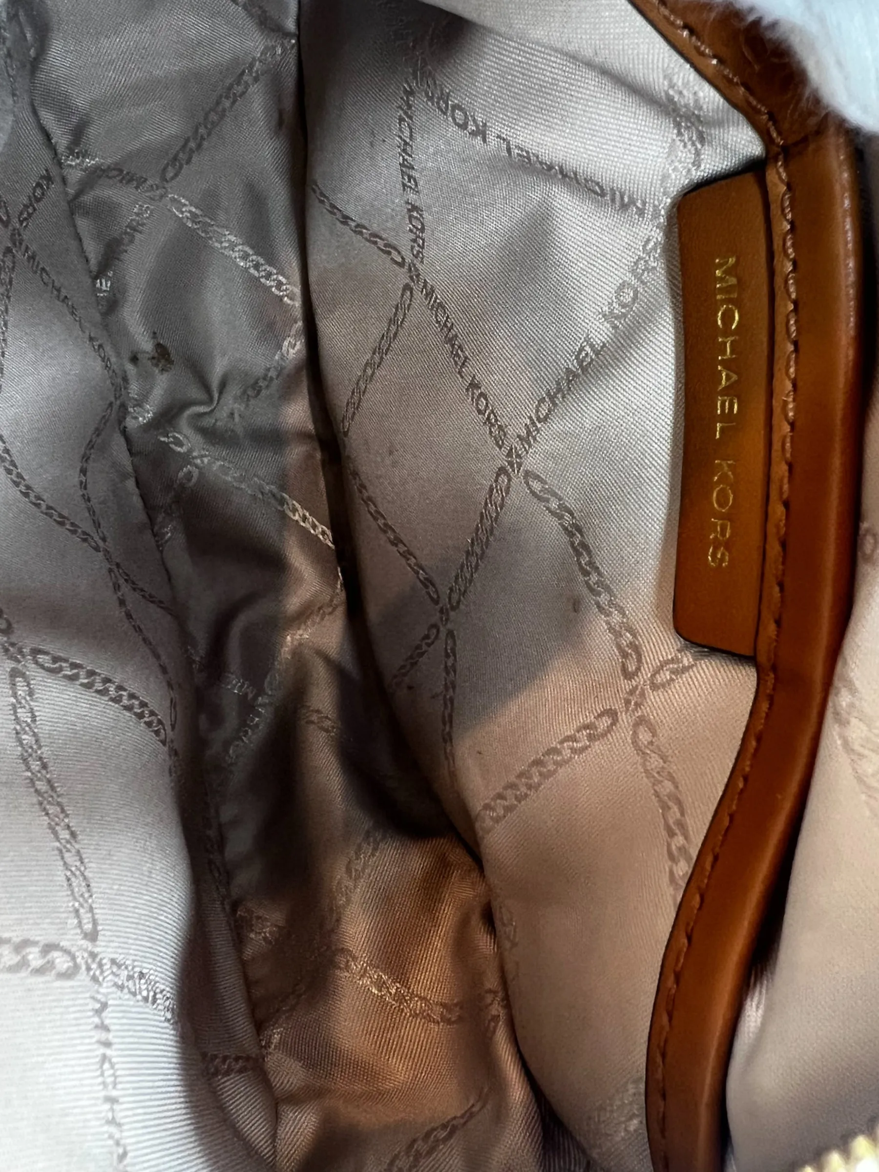 Michael Kors Tan Croosbody  Handbag