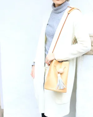 Mini LEATHER Bucket Bag WOMENs SHOULDER BAG Purses FOR WOMEN
