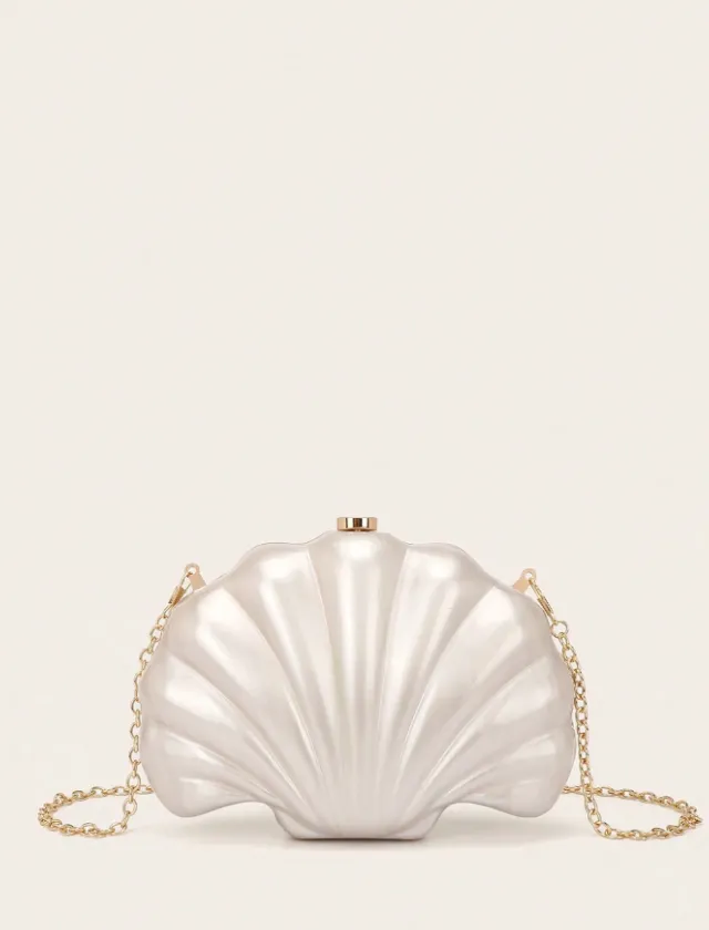 Mini Pearl Shell Clutch Crossbody