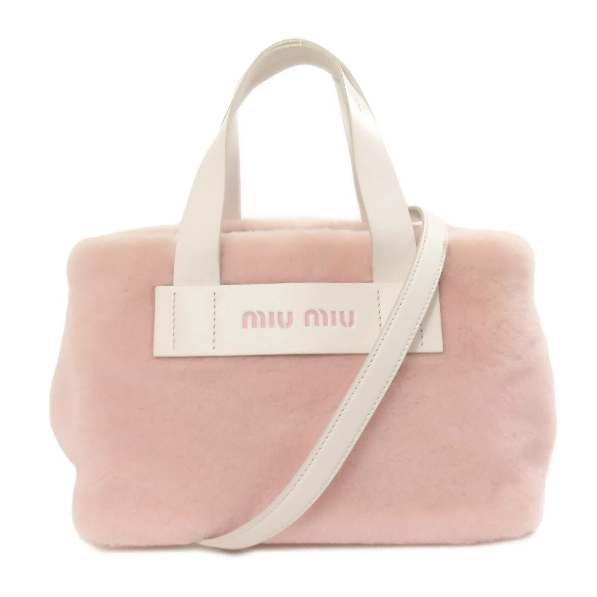 Miu Miu pink Fur Handbag (Pre-Owned)