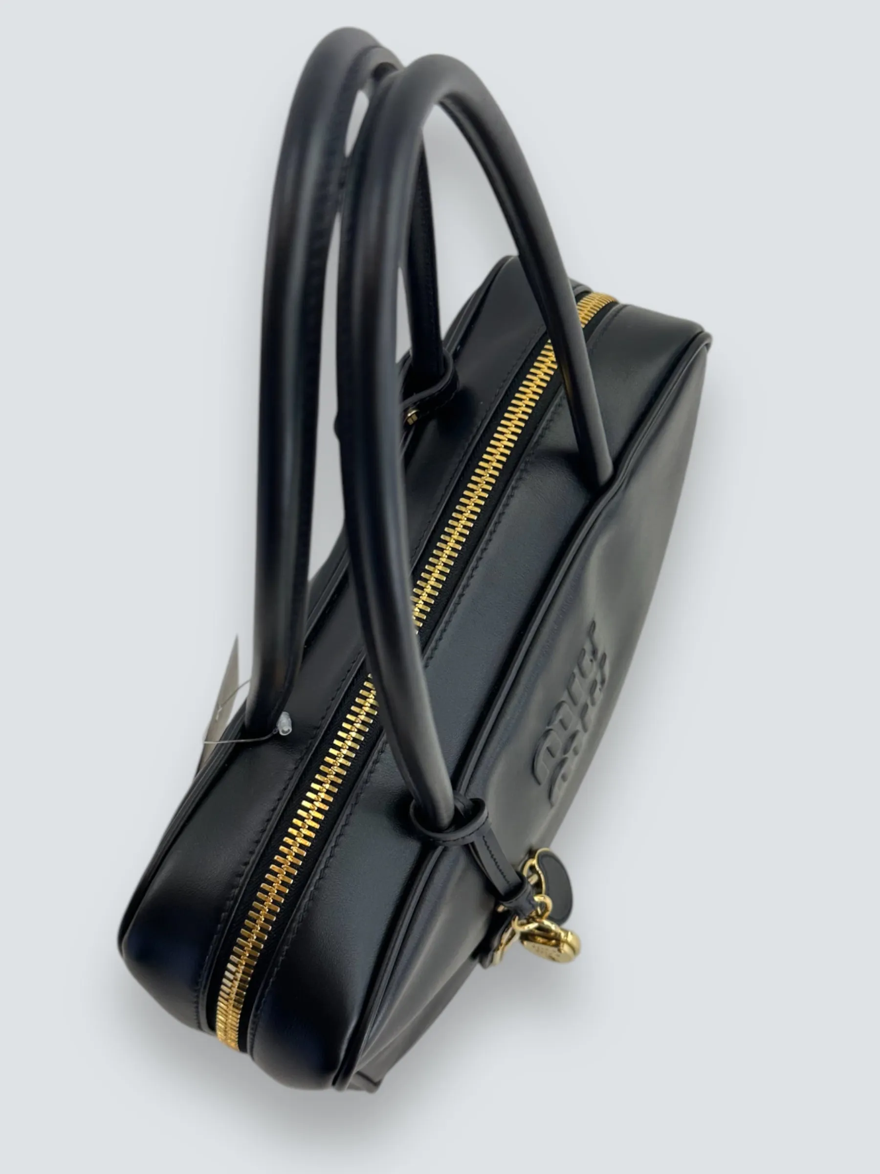 MiuMiu Black Leather "Beau" Shoulder Bag