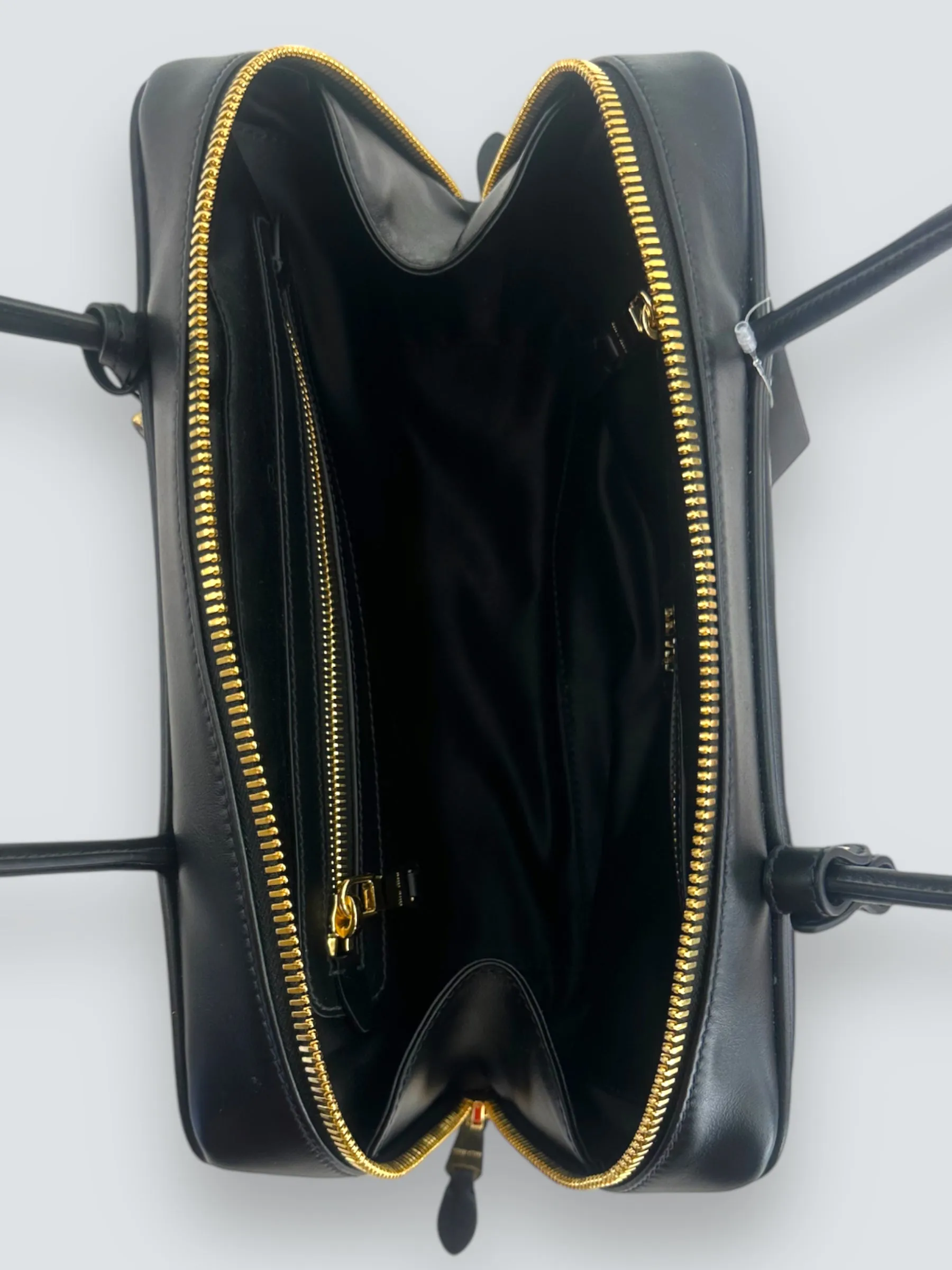 MiuMiu Black Leather "Beau" Shoulder Bag
