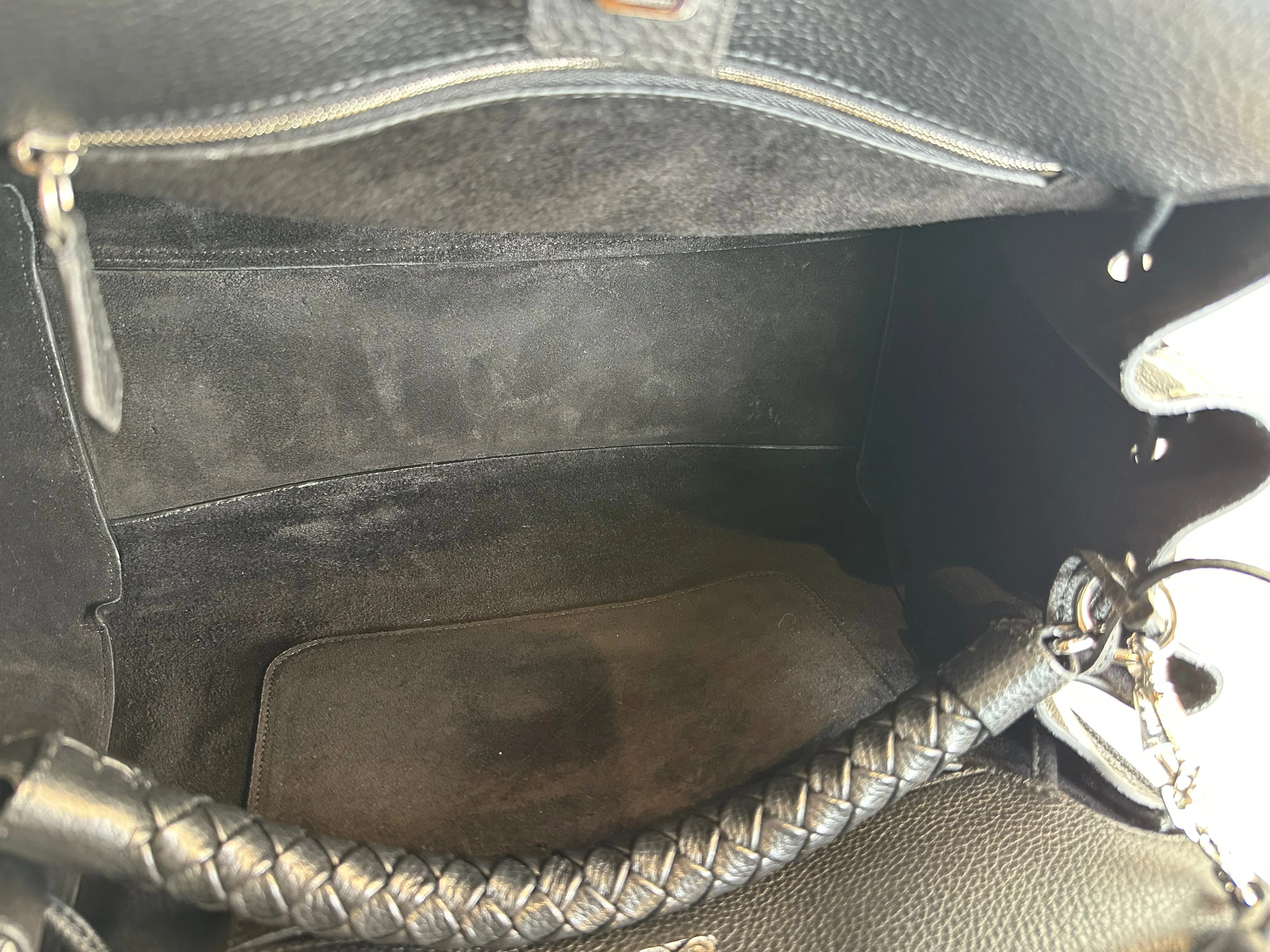 Mulberry Black Leather "Iris" Shoulder Bag