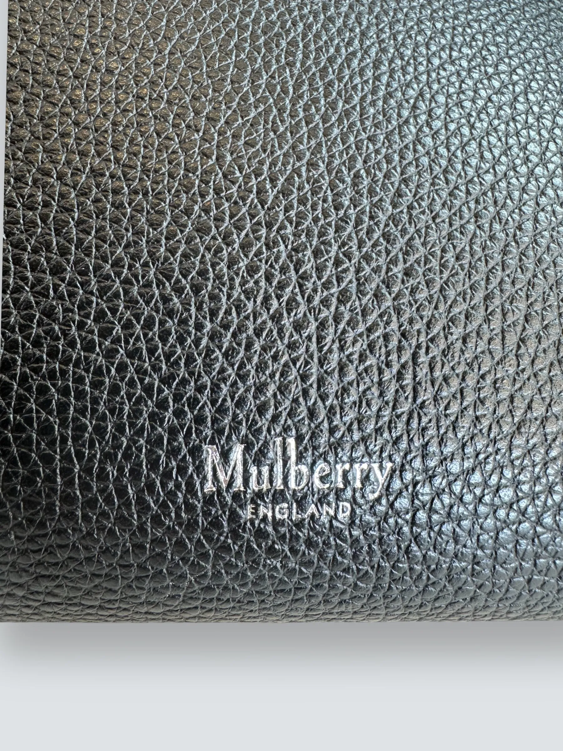 Mulberry Black Leather "Iris" Shoulder Bag