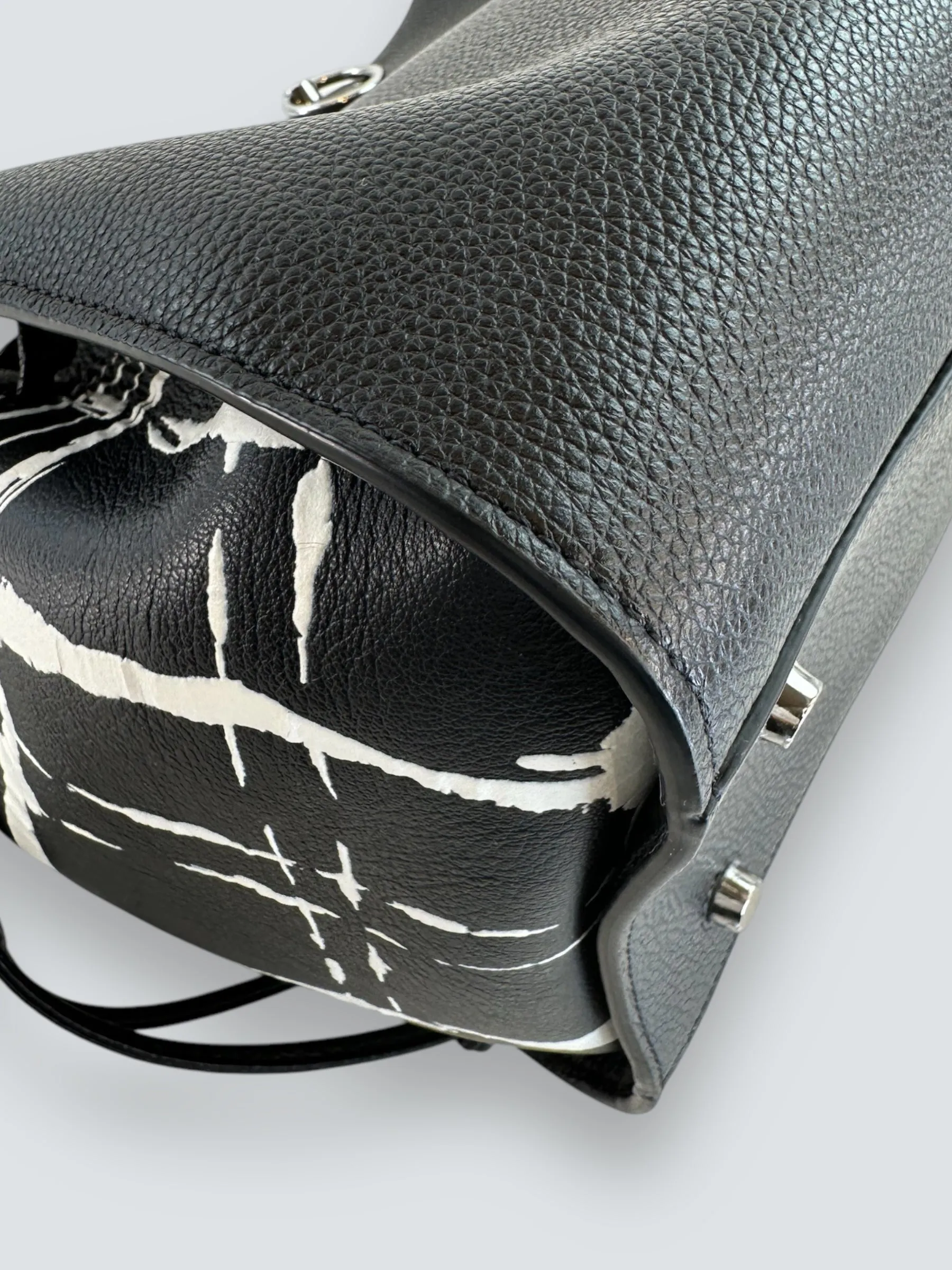 Mulberry Black Leather "Iris" Shoulder Bag
