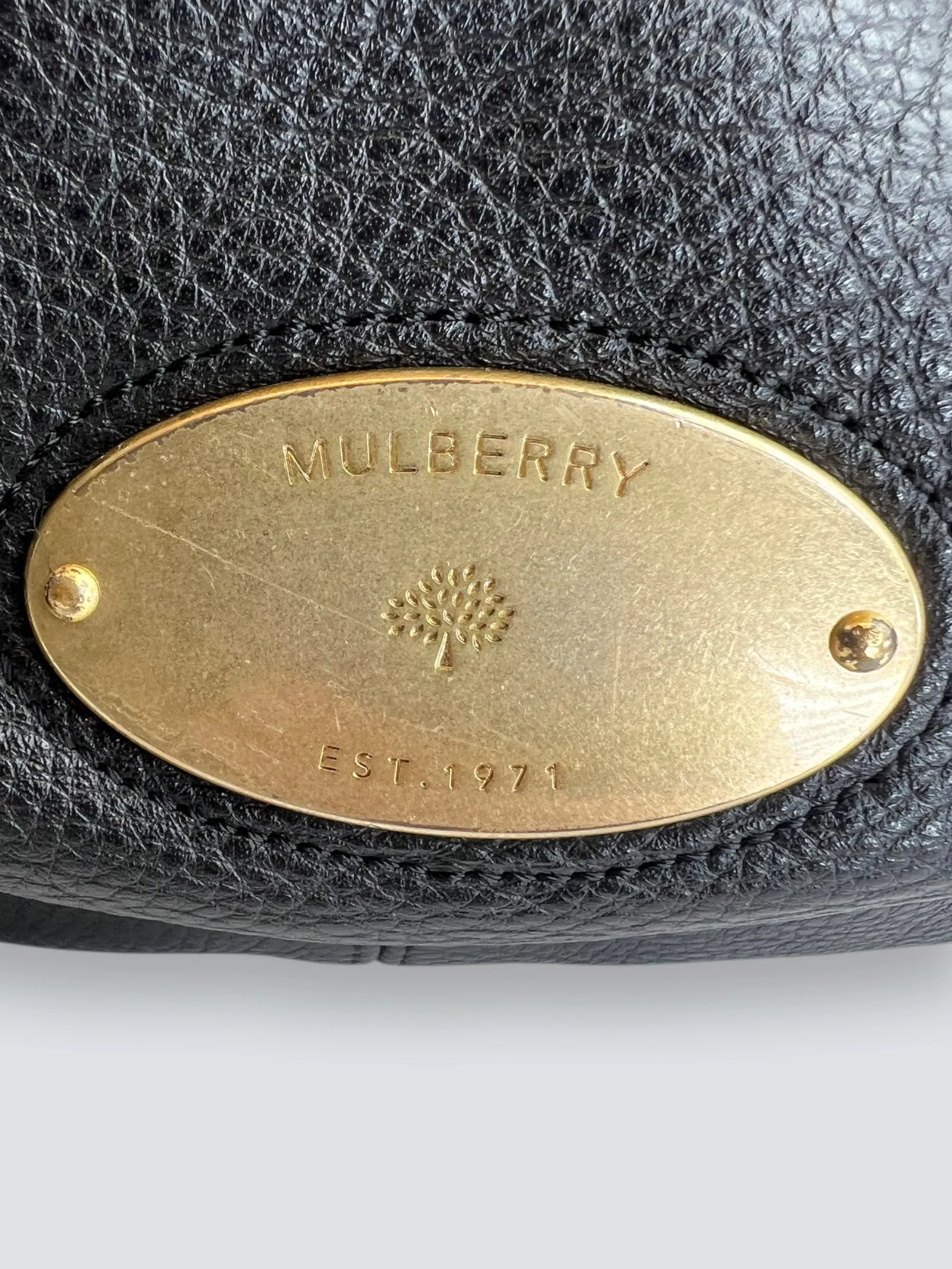 Mulberry Black Leather Satchel