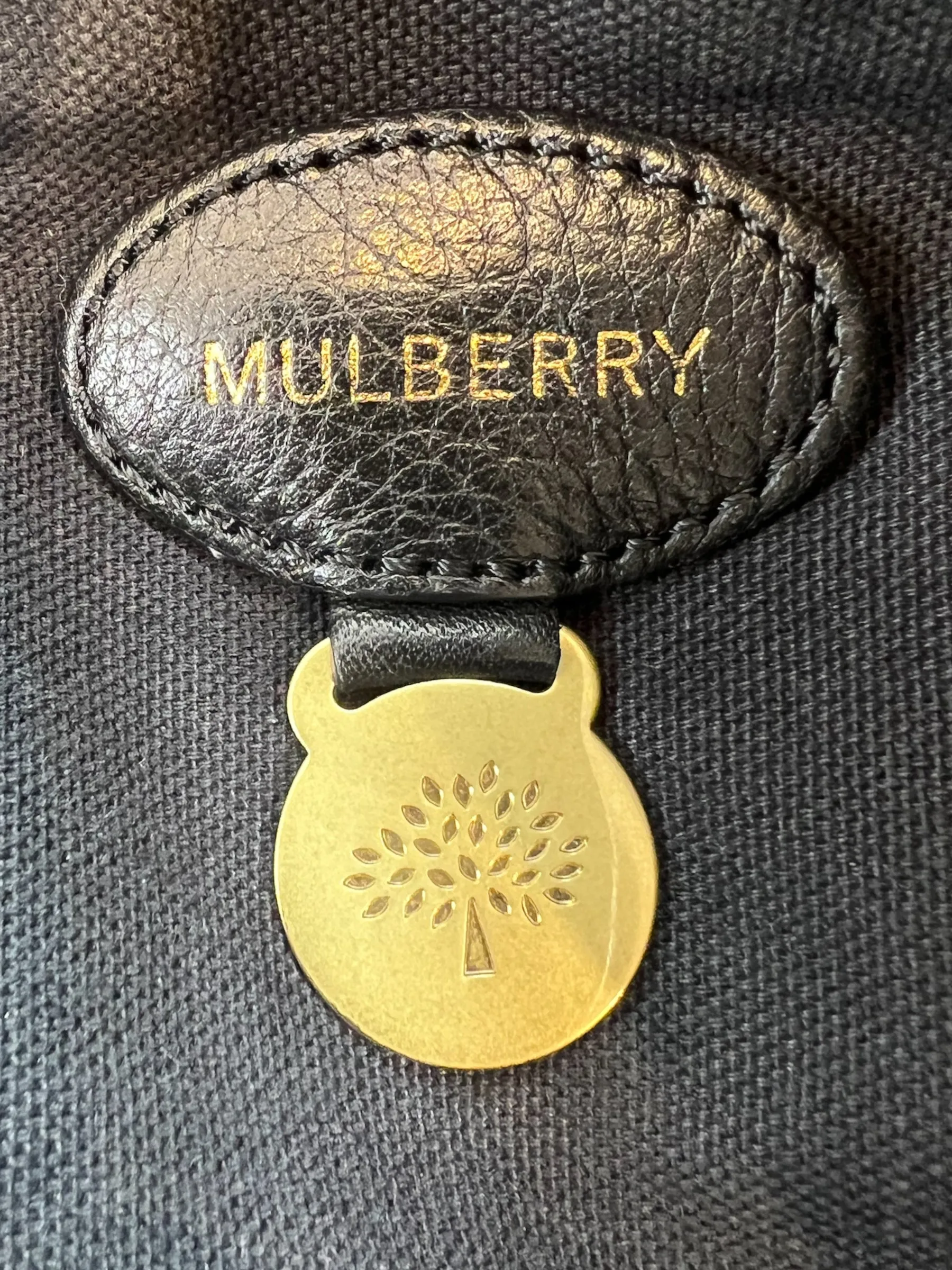Mulberry Black Leather Satchel