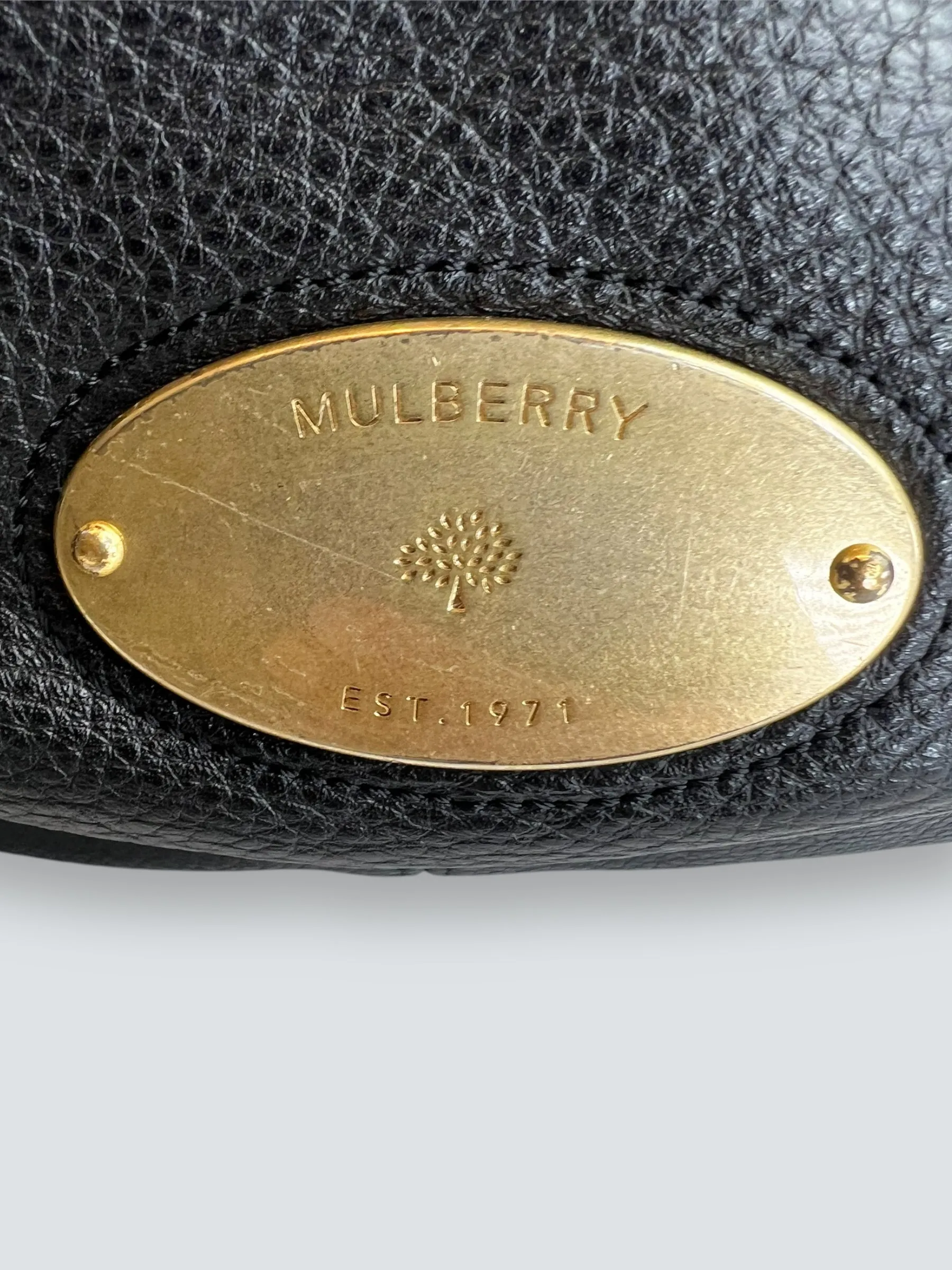 Mulberry Black Leather Satchel
