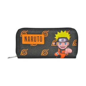 Naruto Chibi Zip-Around Wallet  Hidden Leaf Village Design