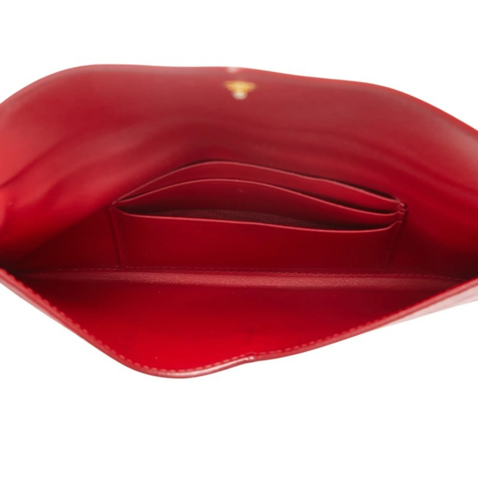 Prada Leather Long Wallet (Bi-Fold) (Pre-Owned)