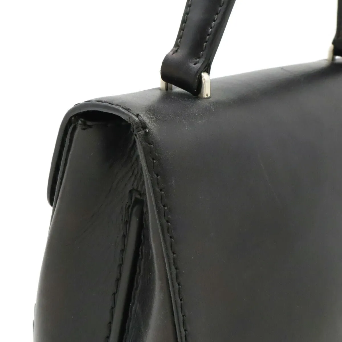 Prada Leather Stitch Rim Flap Handbag