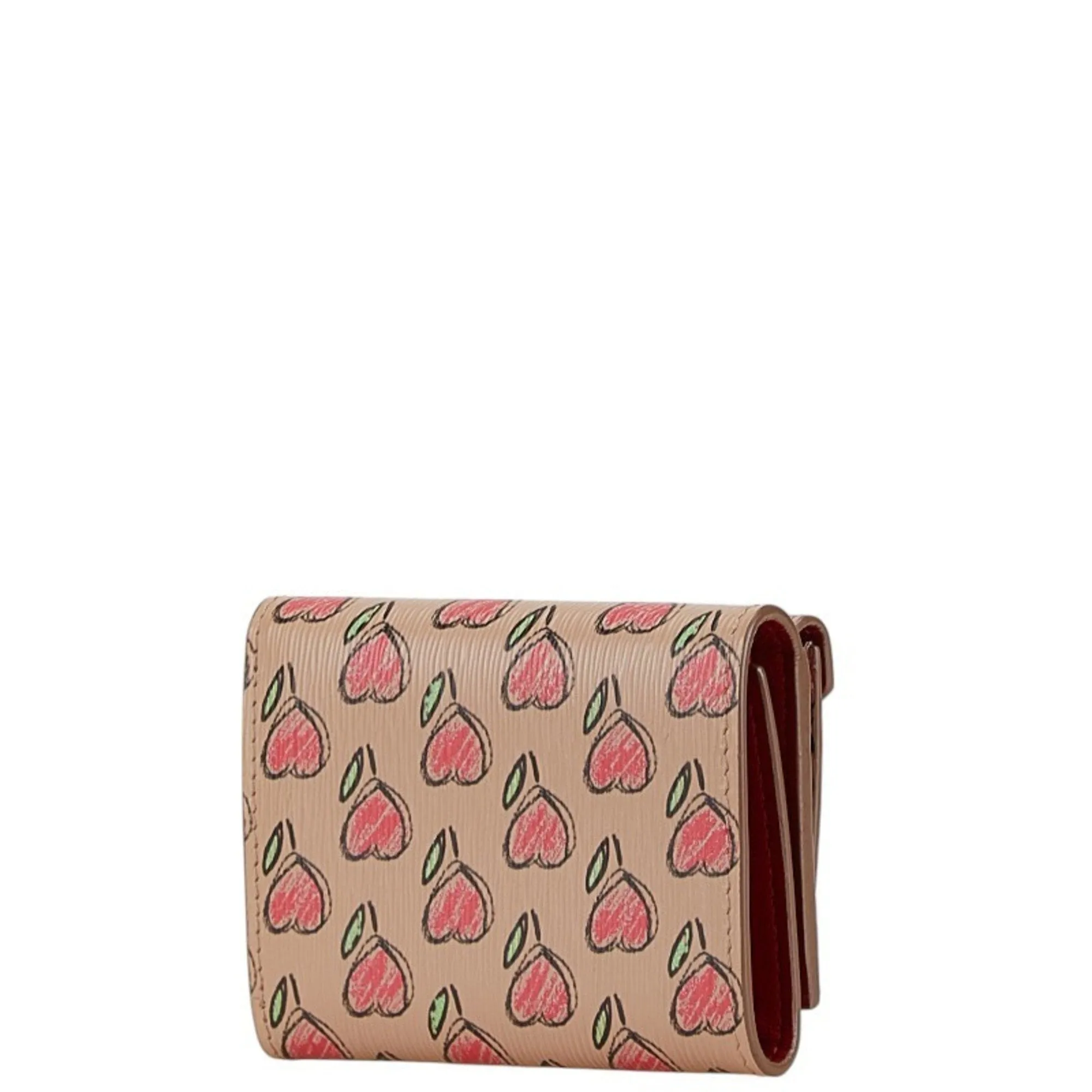 Prada pink Leather Wallet (Tri-Fold) (Pre-Owned)